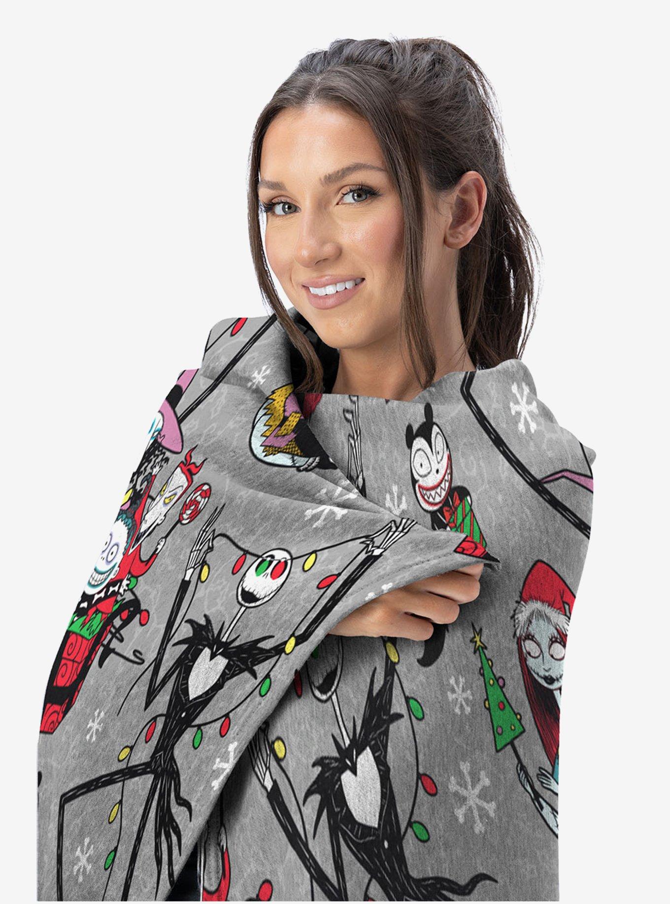 Disney Nightmare Before Christmas Freaky Festivities Hugger Pillow & Throw Blanket Set, , alternate