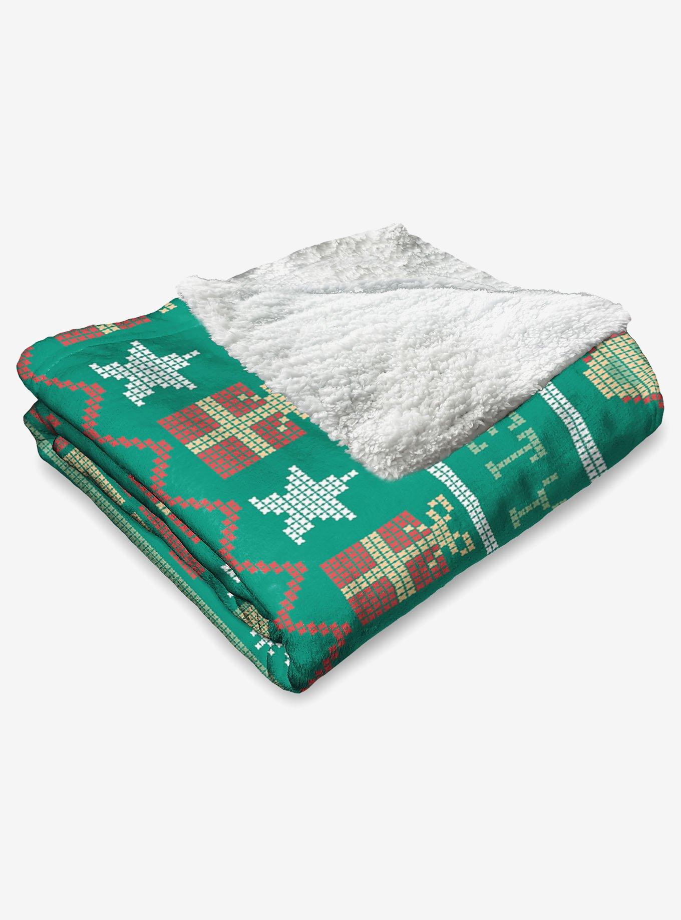 Marvel Iron Man Jingle On Silk Touch Sherpa Throw Blanket, , alternate