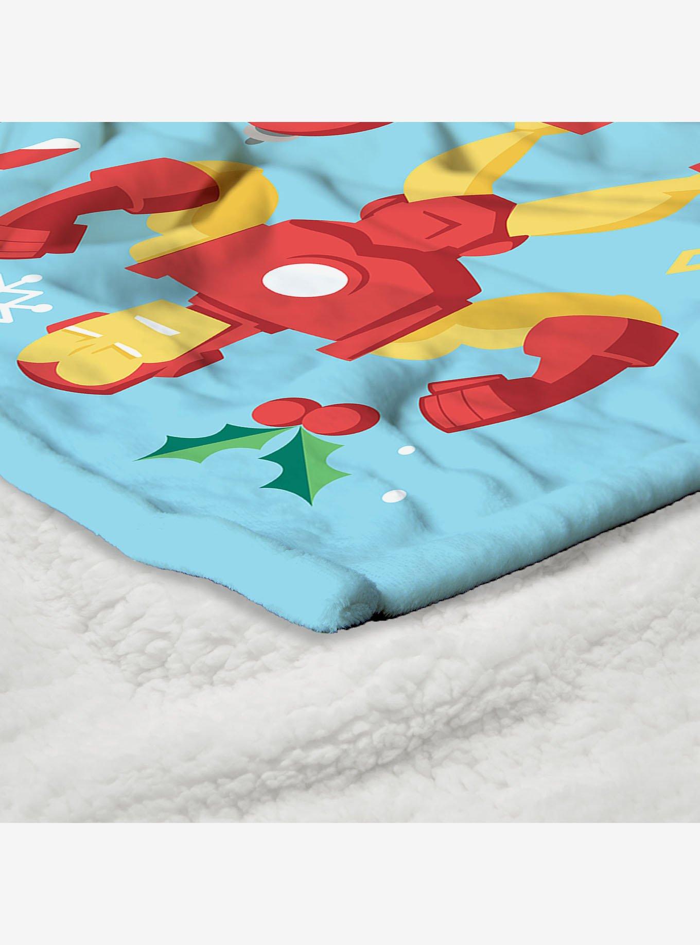 Marvel Avengers Festive Heroes Silk Touch Sherpa Throw Blanket, , alternate