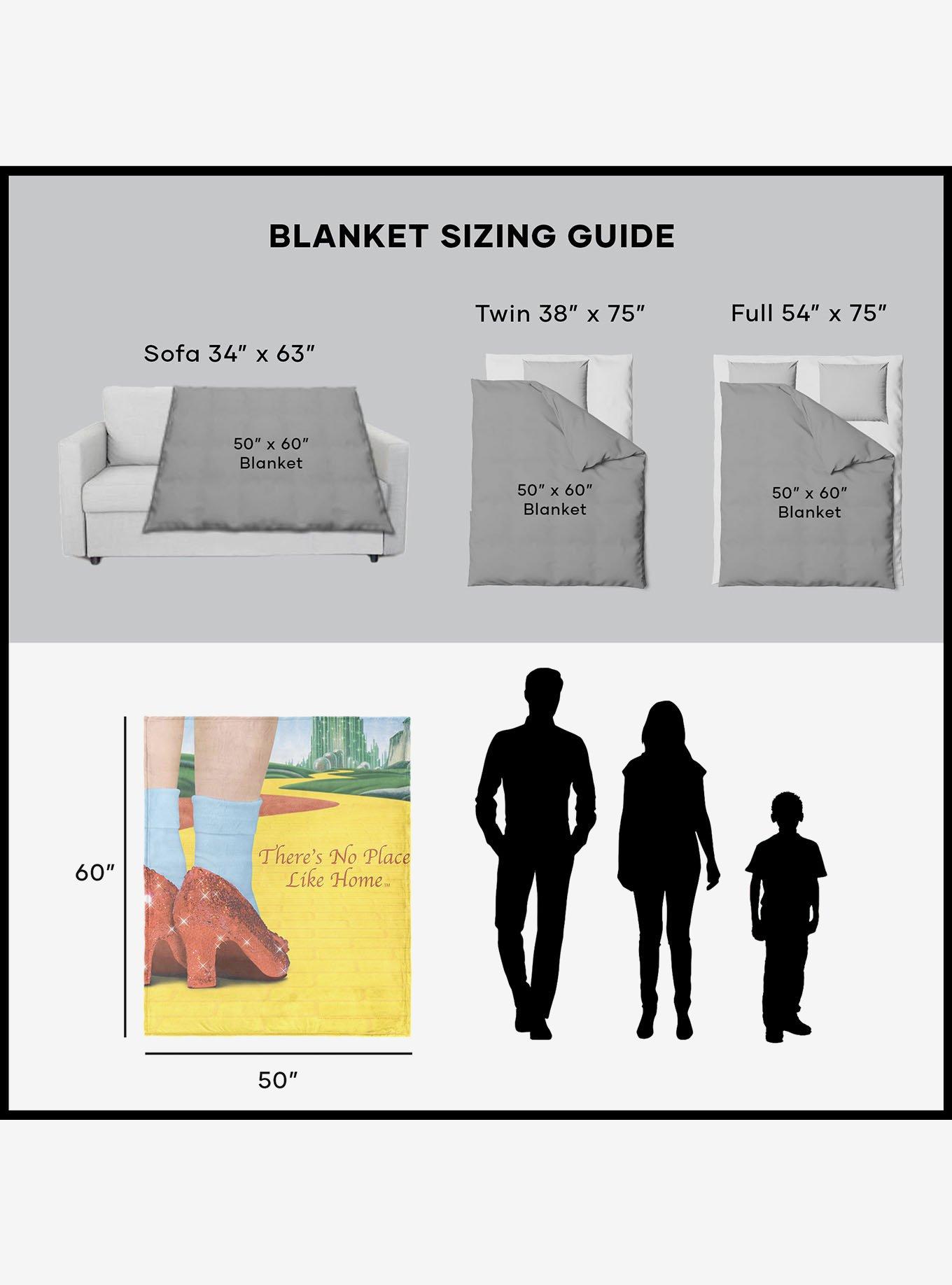 The Wizard of Oz No Place Like Home Silk Touch Sherpa Throw Blanket, , alternate