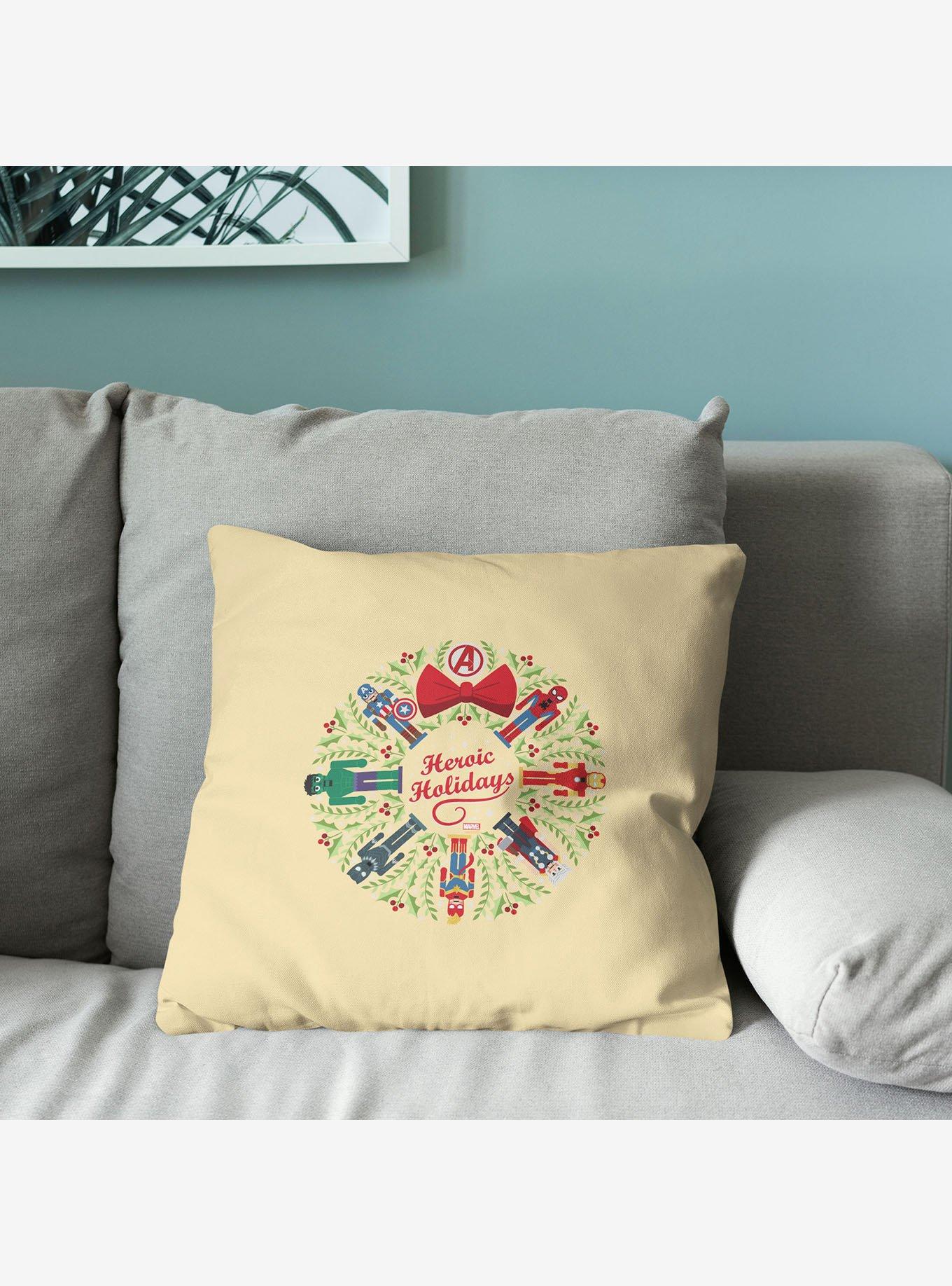 Marvel Avengers Heroic Holiday Throw Pillow, , alternate