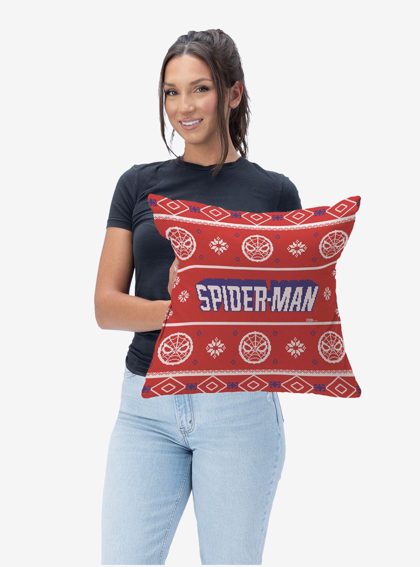Marvel Spider-Man Spidey Sweater Throw Pillow, , hi-res