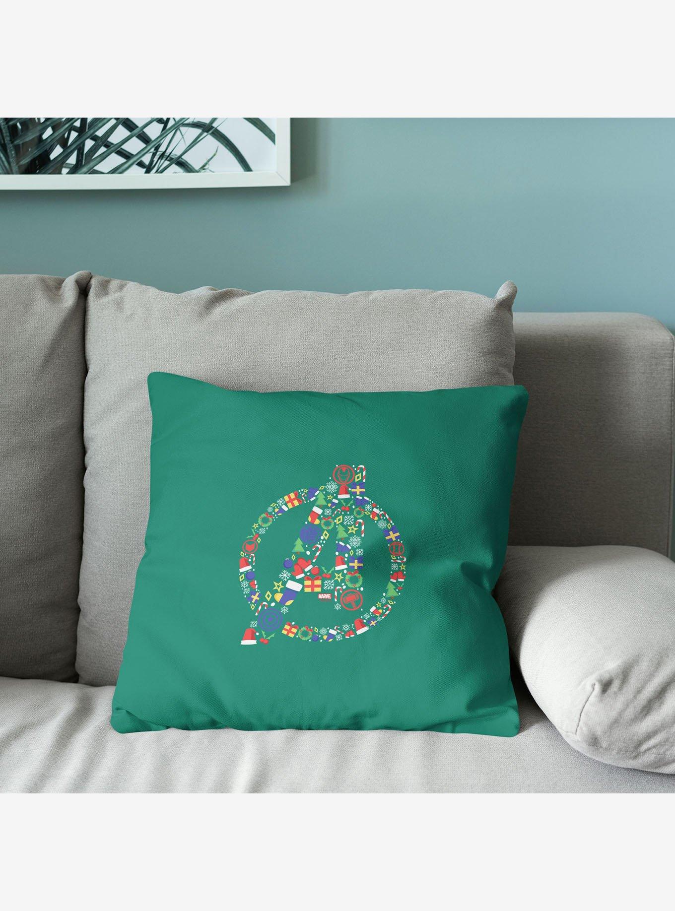 Marvel Avengers Christmas Avengers Throw Pillow, , alternate