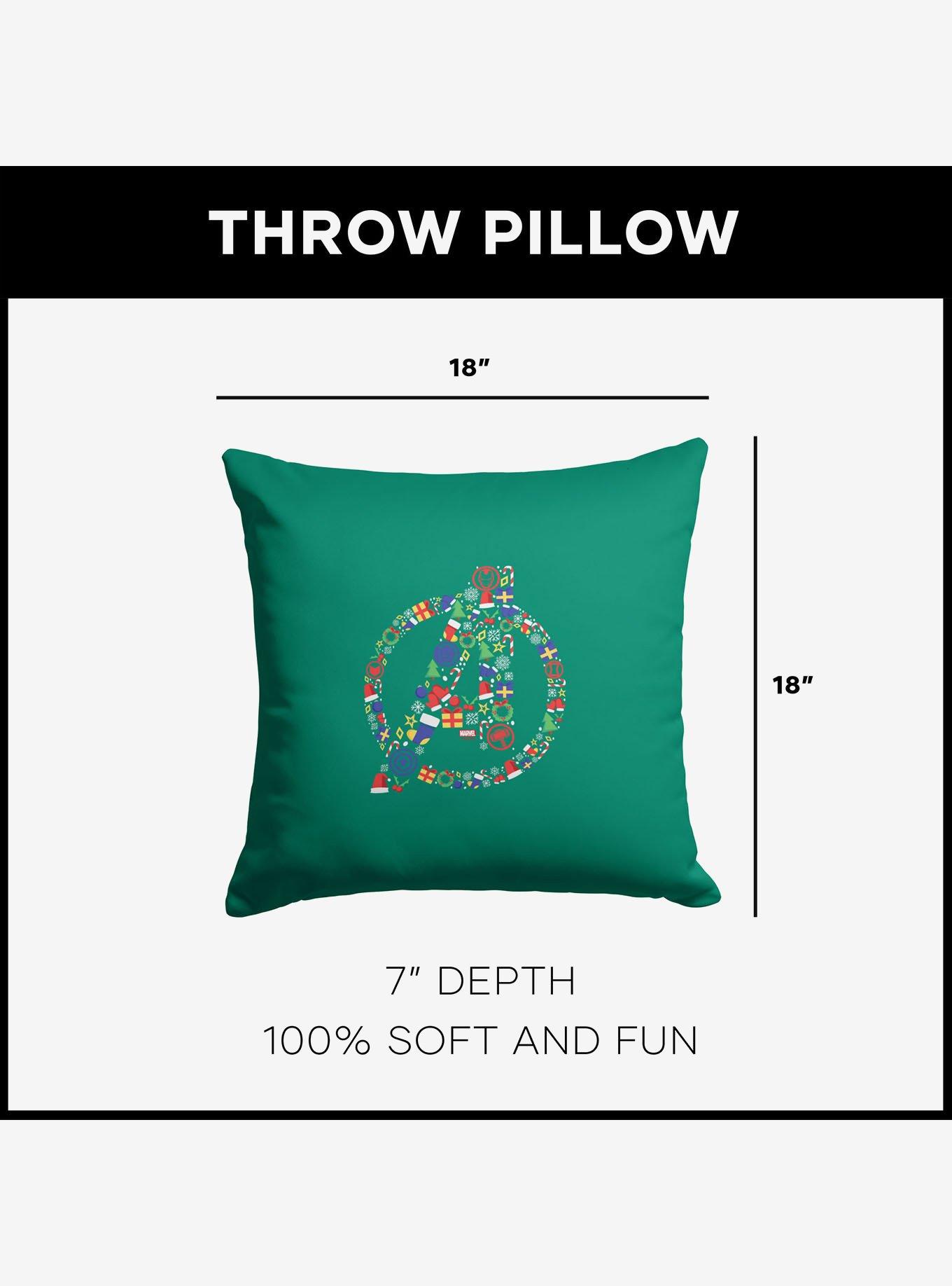 Marvel Avengers Christmas Avengers Throw Pillow, , alternate