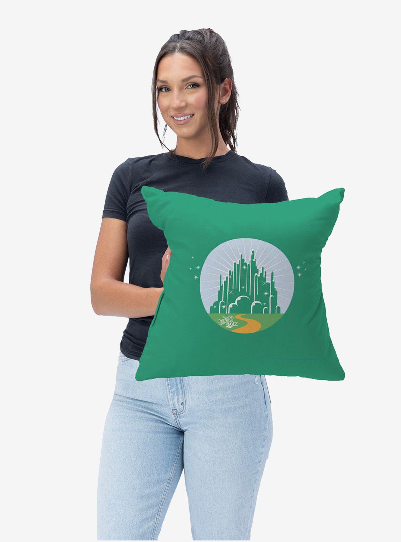 The Wizard of Oz Green City Throw Pillow, , hi-res