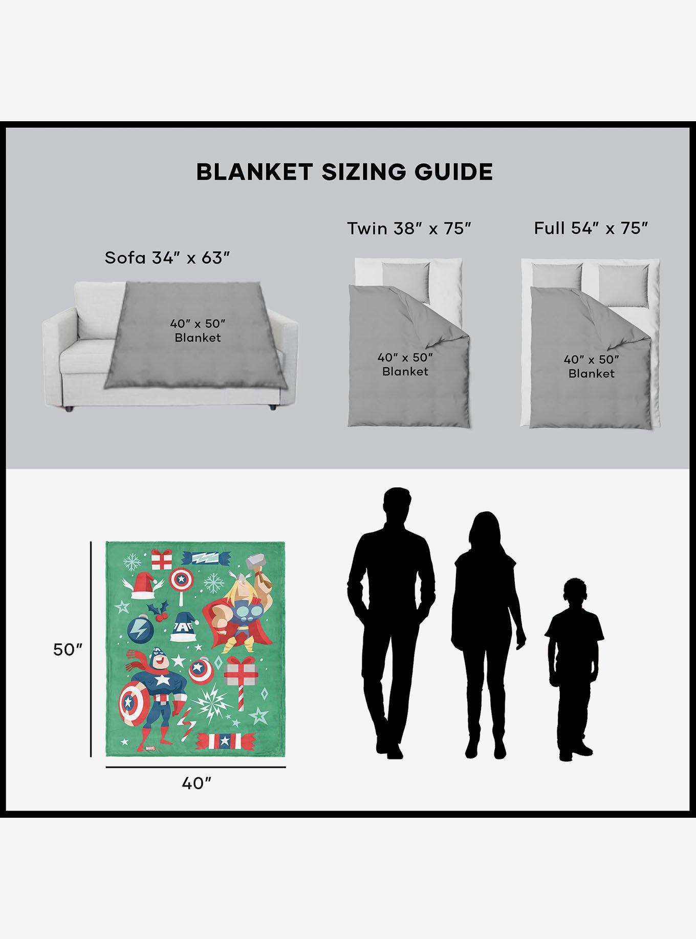 Marvel Avengers Powerful Christmas 40x50" Silk Touch Throw Blanket, , alternate