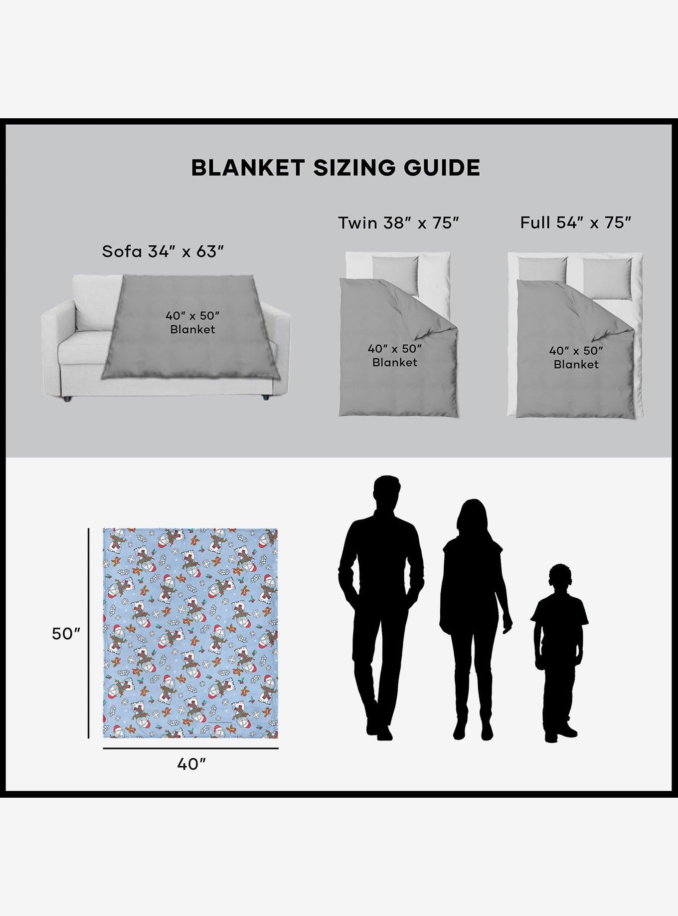 Garfield Snowman Garf 40x50" Silk Touch Throw Blanket, , alternate