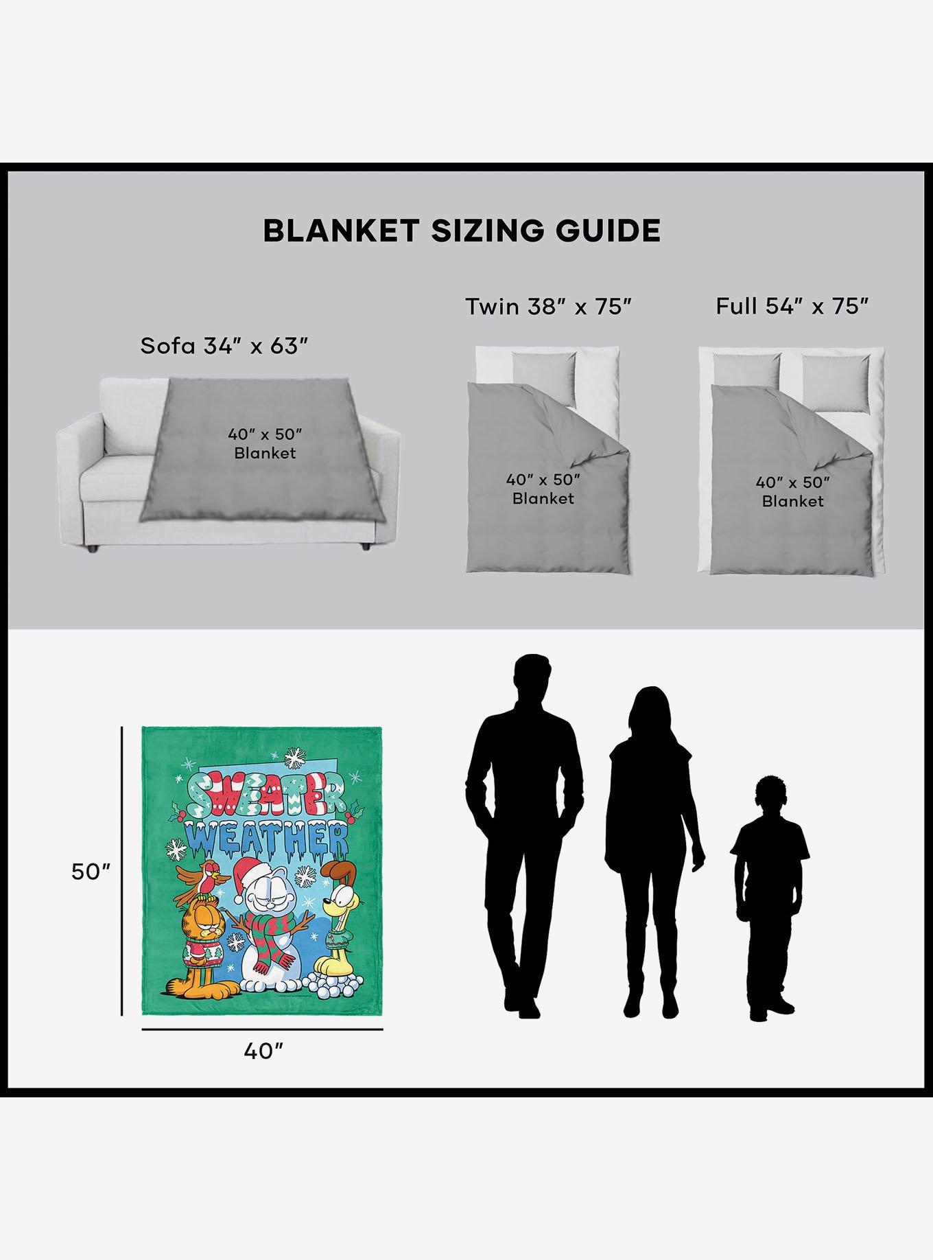 Garfield Sweater Weather 40x50" Silk Touch Throw Blanket, , alternate