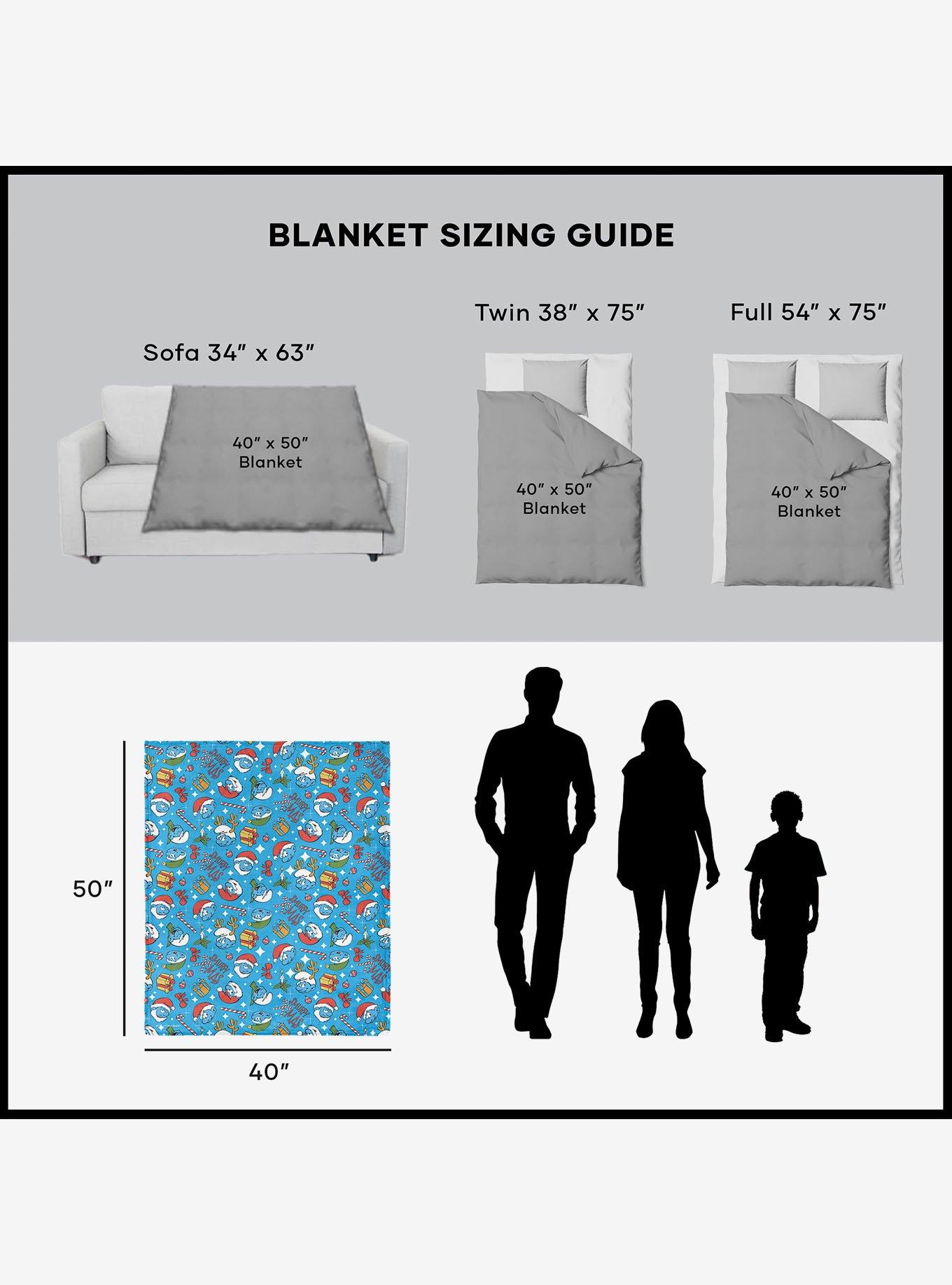 The Smurfs Smurfy Christmas 40x50" Silk Touch Throw Blanket, , alternate