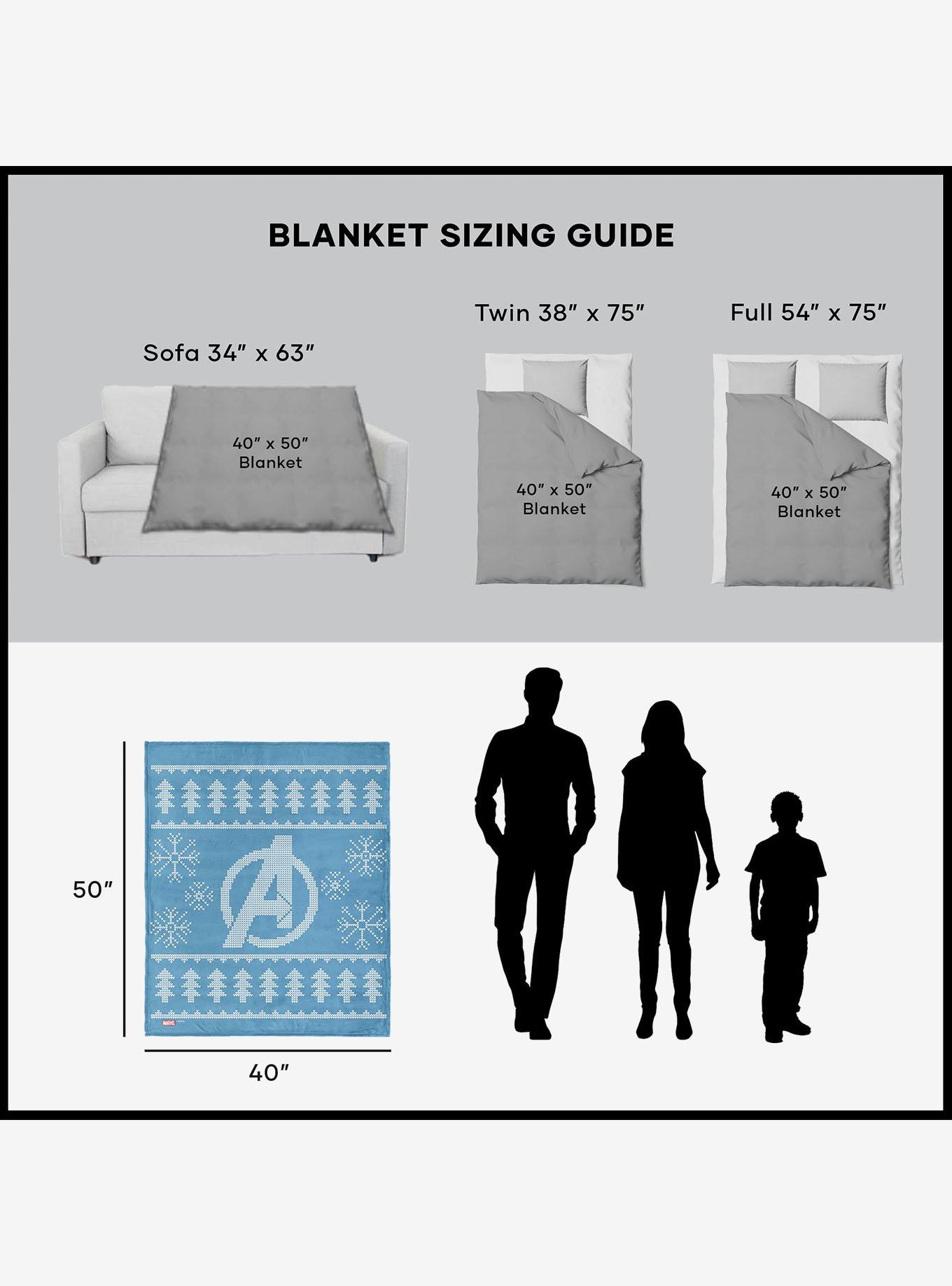 Marvel Avengers Sweater 40x50" Silk Touch Throw Blanket, , alternate