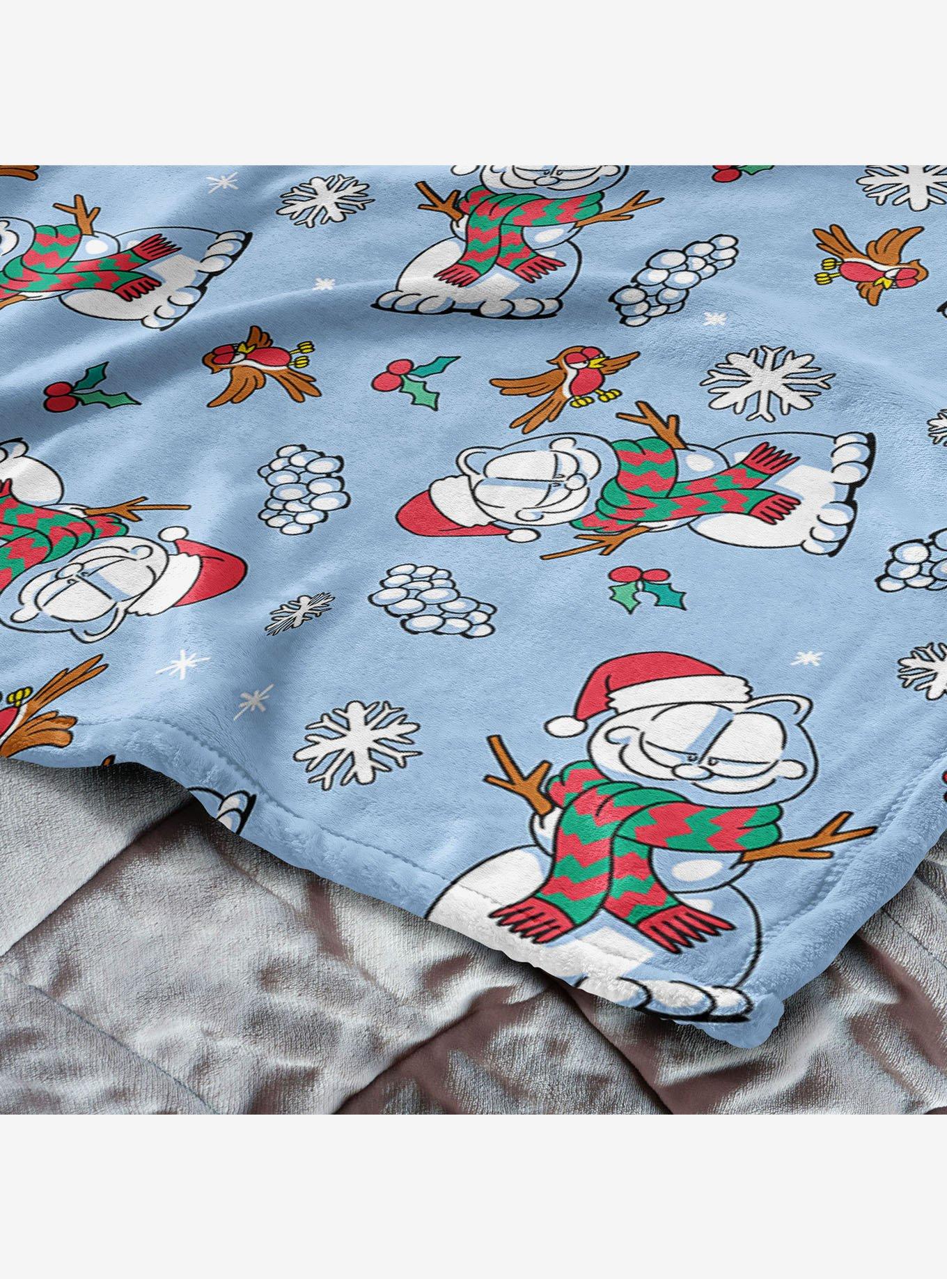 Garfield Snowman Garf 50x60" Silk Touch Throw Blanket, , alternate