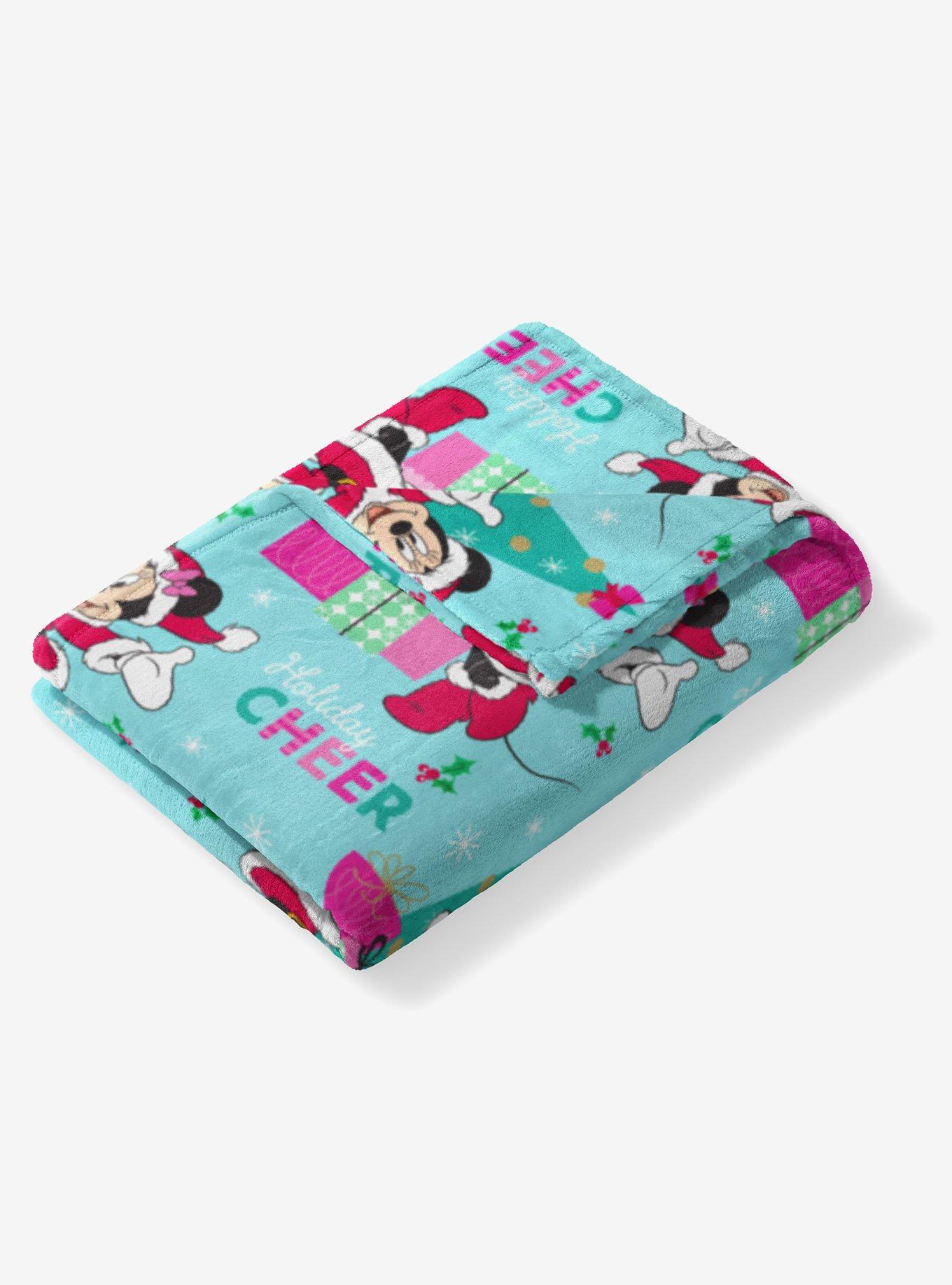 Disney Minnie Mouse Holiday Joy Hugger Pillow & Throw Blanket Set, , alternate