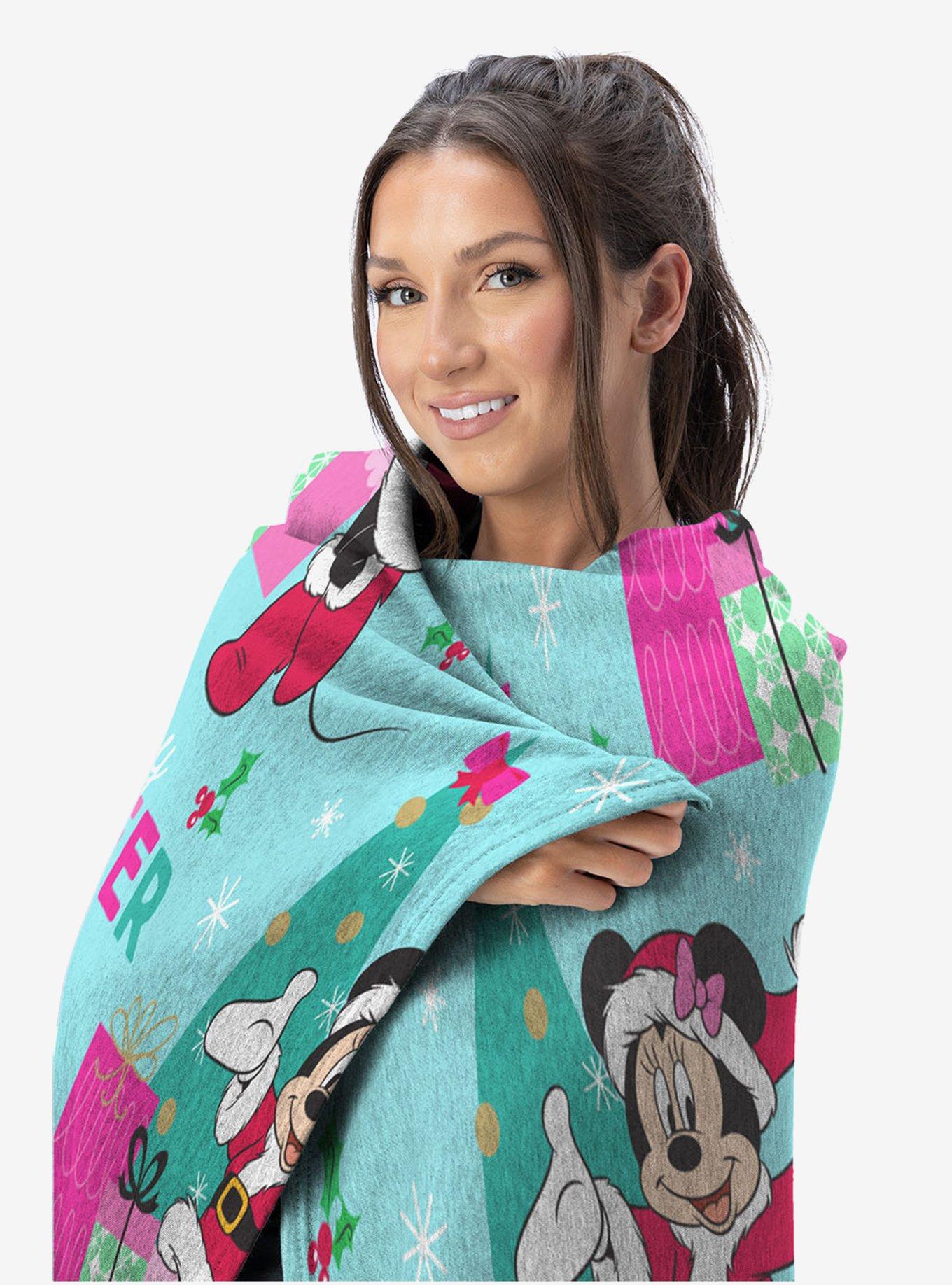 Disney Minnie Mouse Holiday Joy Hugger Pillow & Throw Blanket Set, , alternate