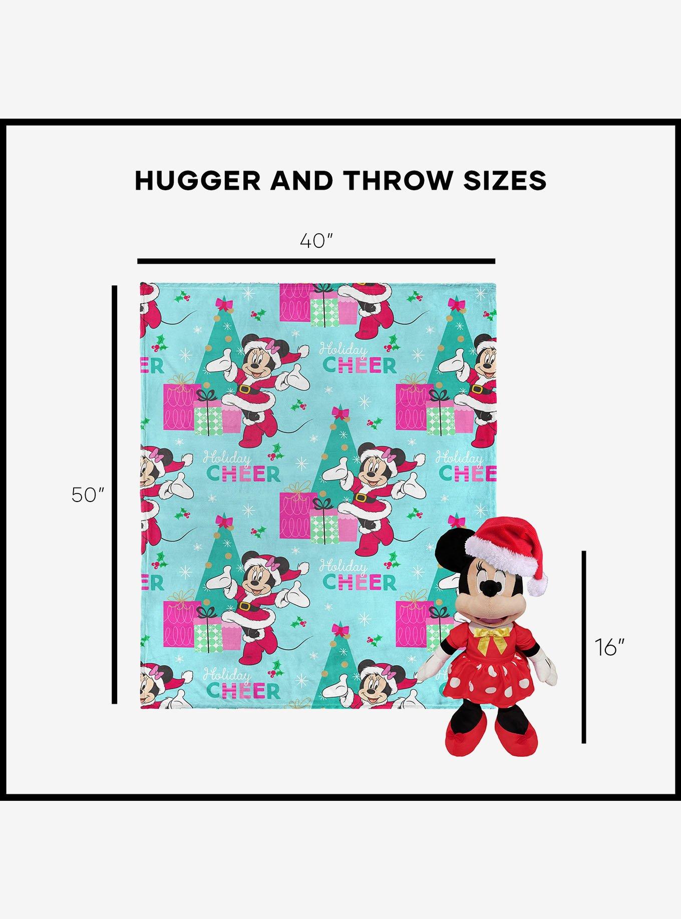 Disney Minnie Mouse Holiday Joy Hugger Pillow & Throw Blanket Set, , alternate