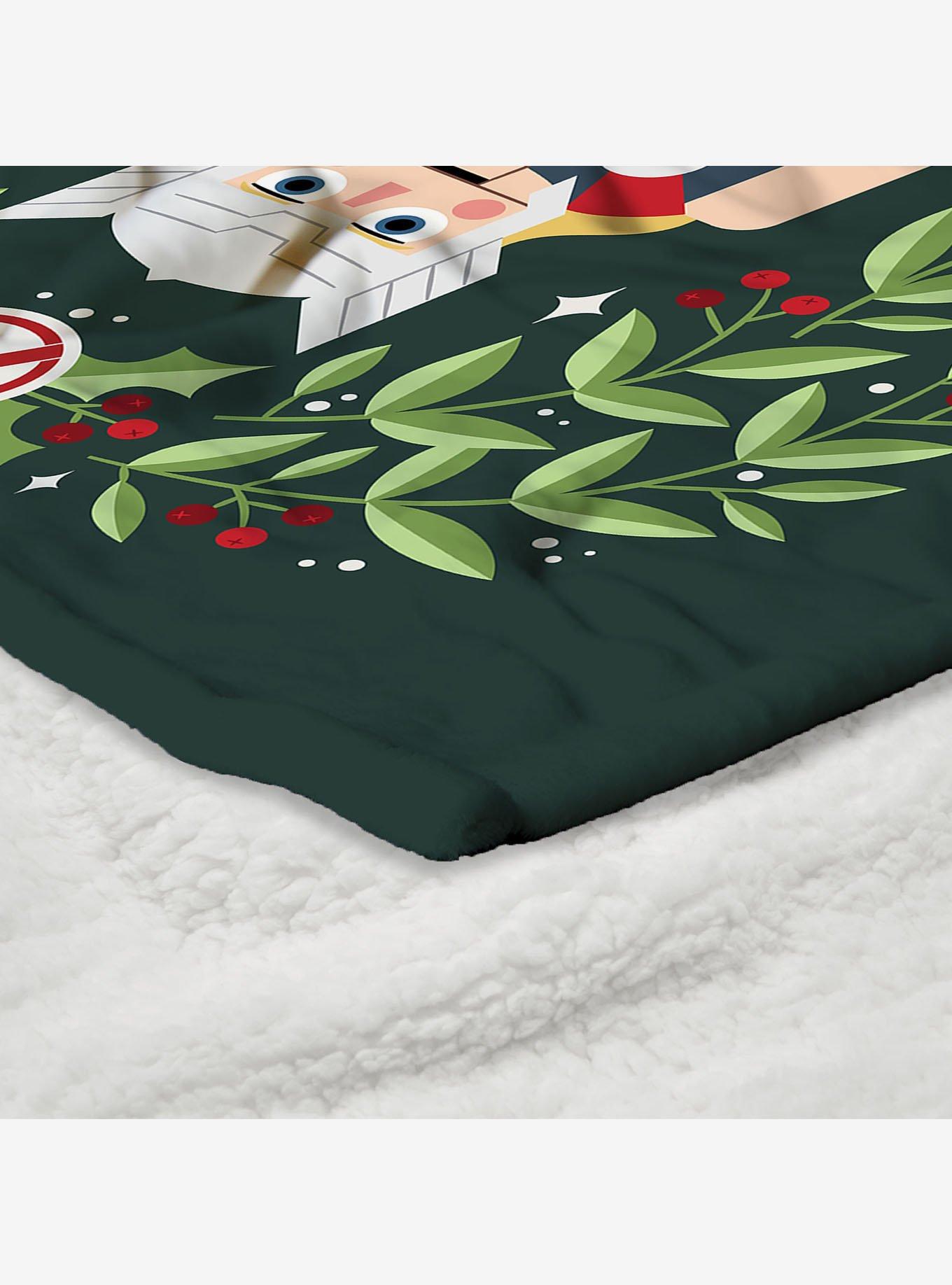 Marvel Thor Nutcracker Silk Touch Sherpa Throw Blanket, , alternate