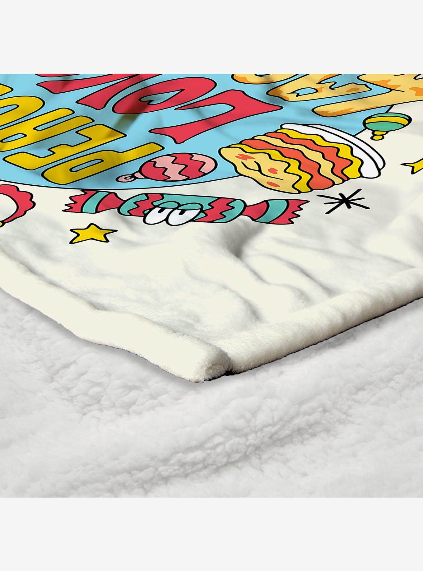 Garfield Peace Love Lasagna Silk Touch Sherpa Throw Blanket, , alternate