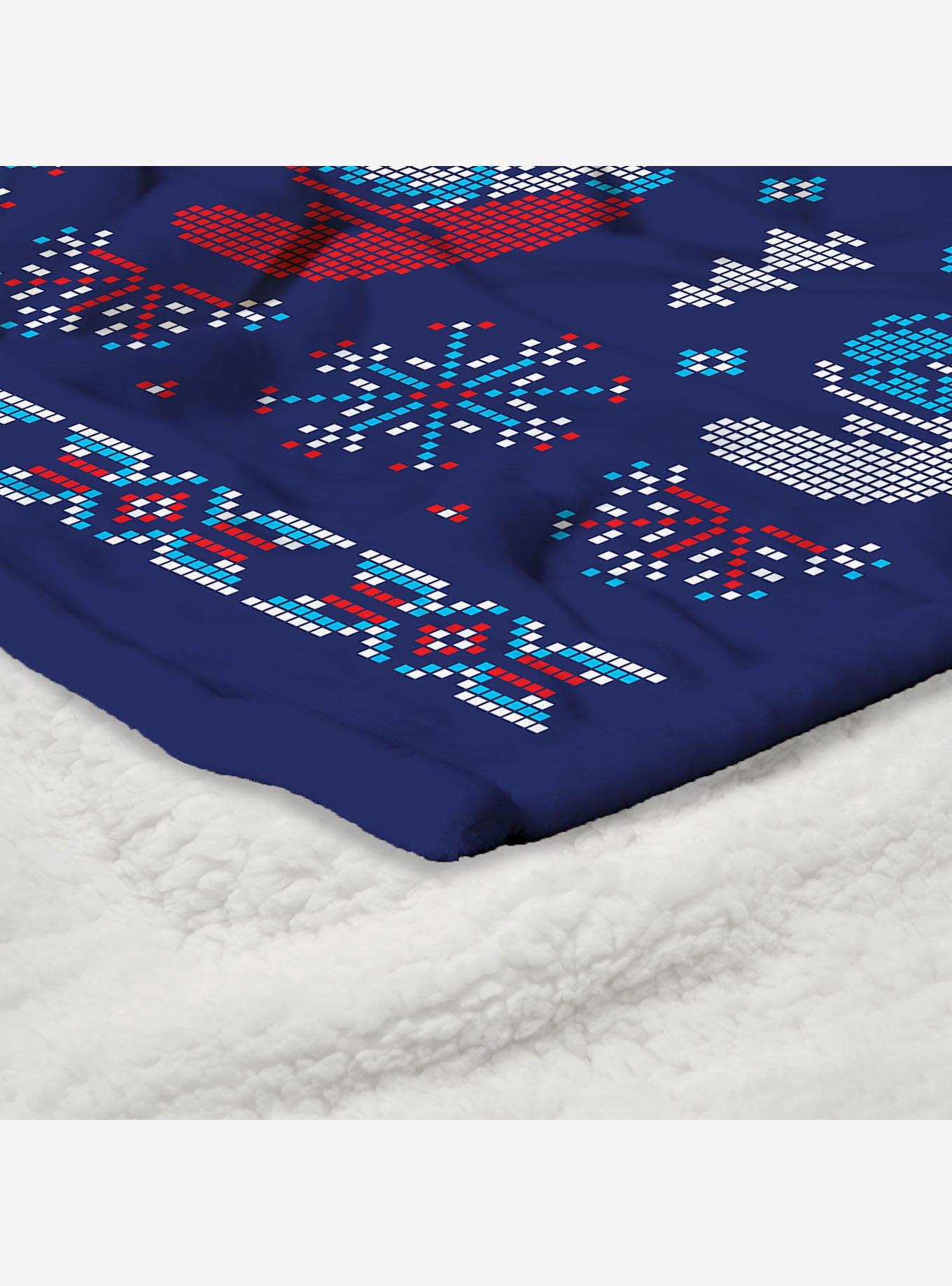 The Smurfs Merry Smurfy Silk Touch Sherpa Throw Blanket, , alternate