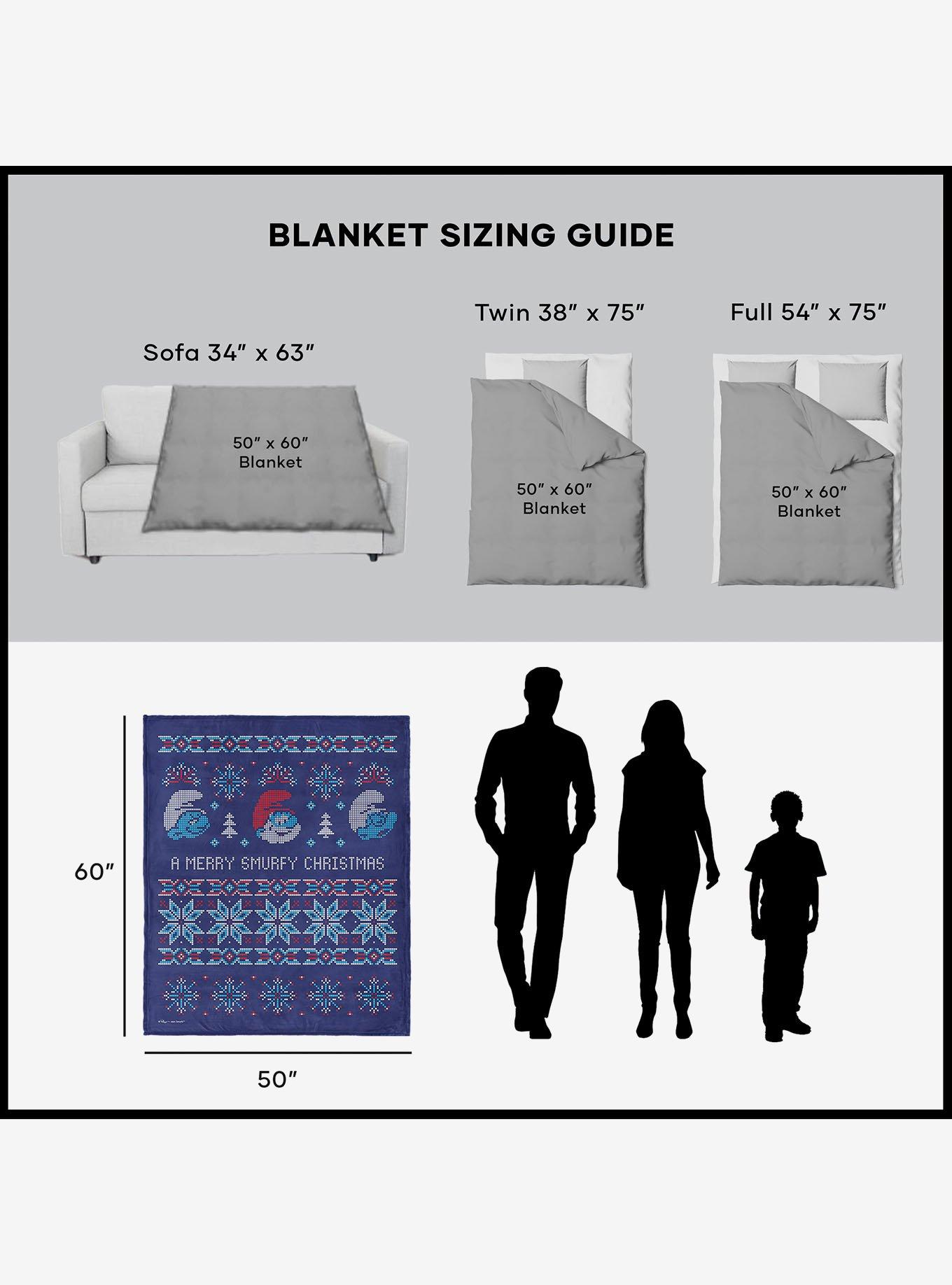 The Smurfs Merry Smurfy Silk Touch Sherpa Throw Blanket, , alternate