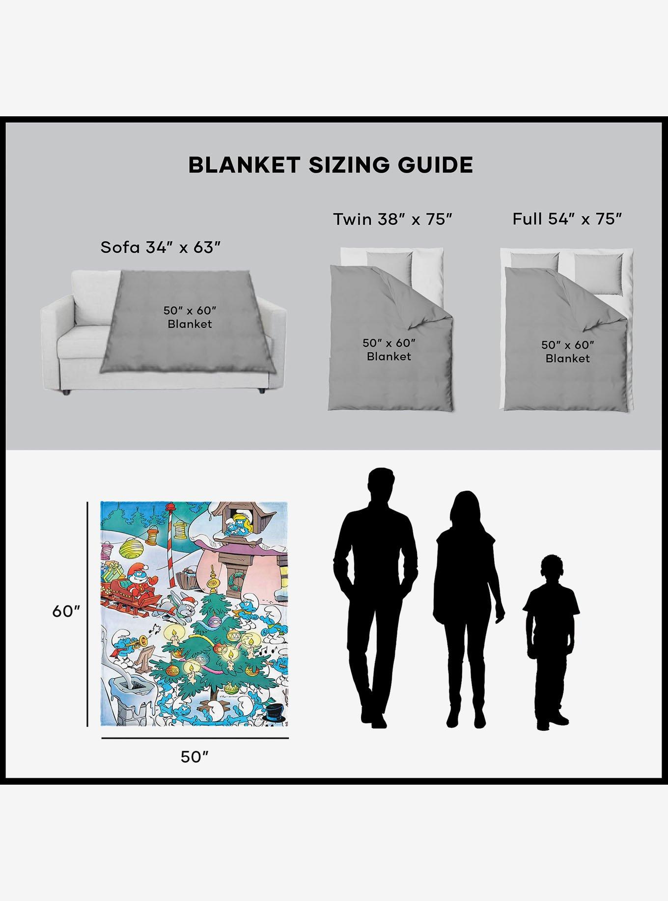 The Smurfs Winter Bash Silk Touch Sherpa Throw Blanket, , alternate
