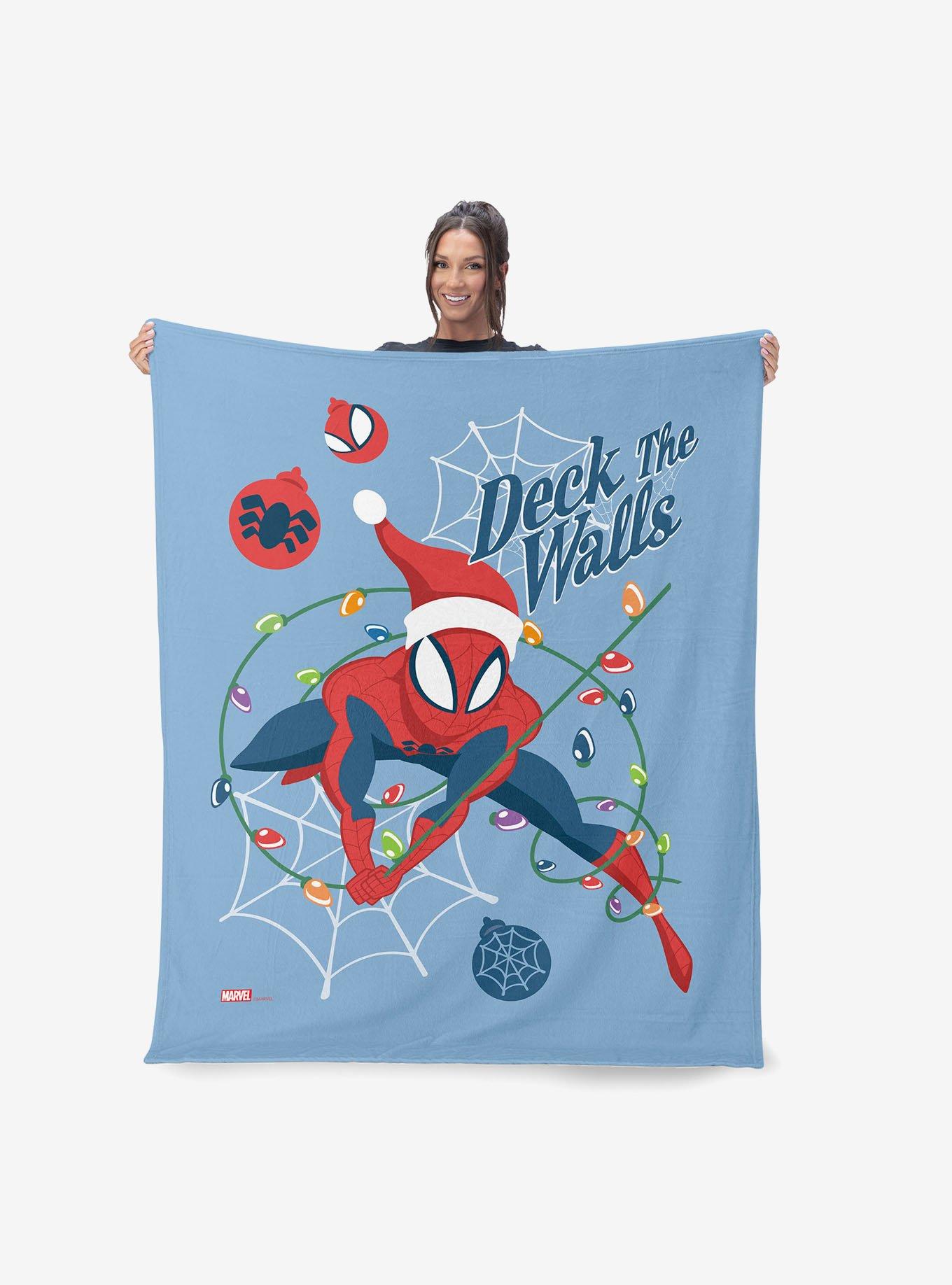 Marvel Spider-Man Deck The Walls Silk Touch Sherpa Throw Blanket, , alternate