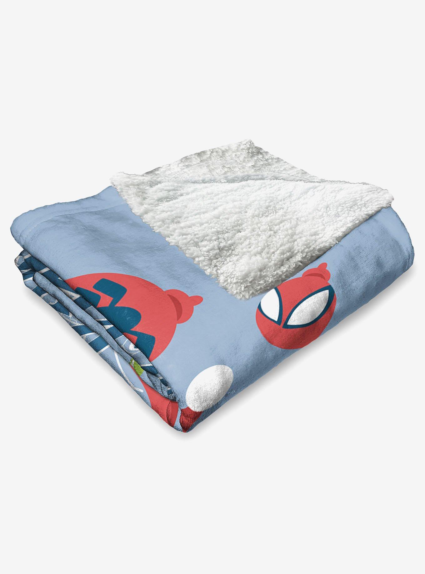 Marvel Spider-Man Deck The Walls Silk Touch Sherpa Throw Blanket, , alternate