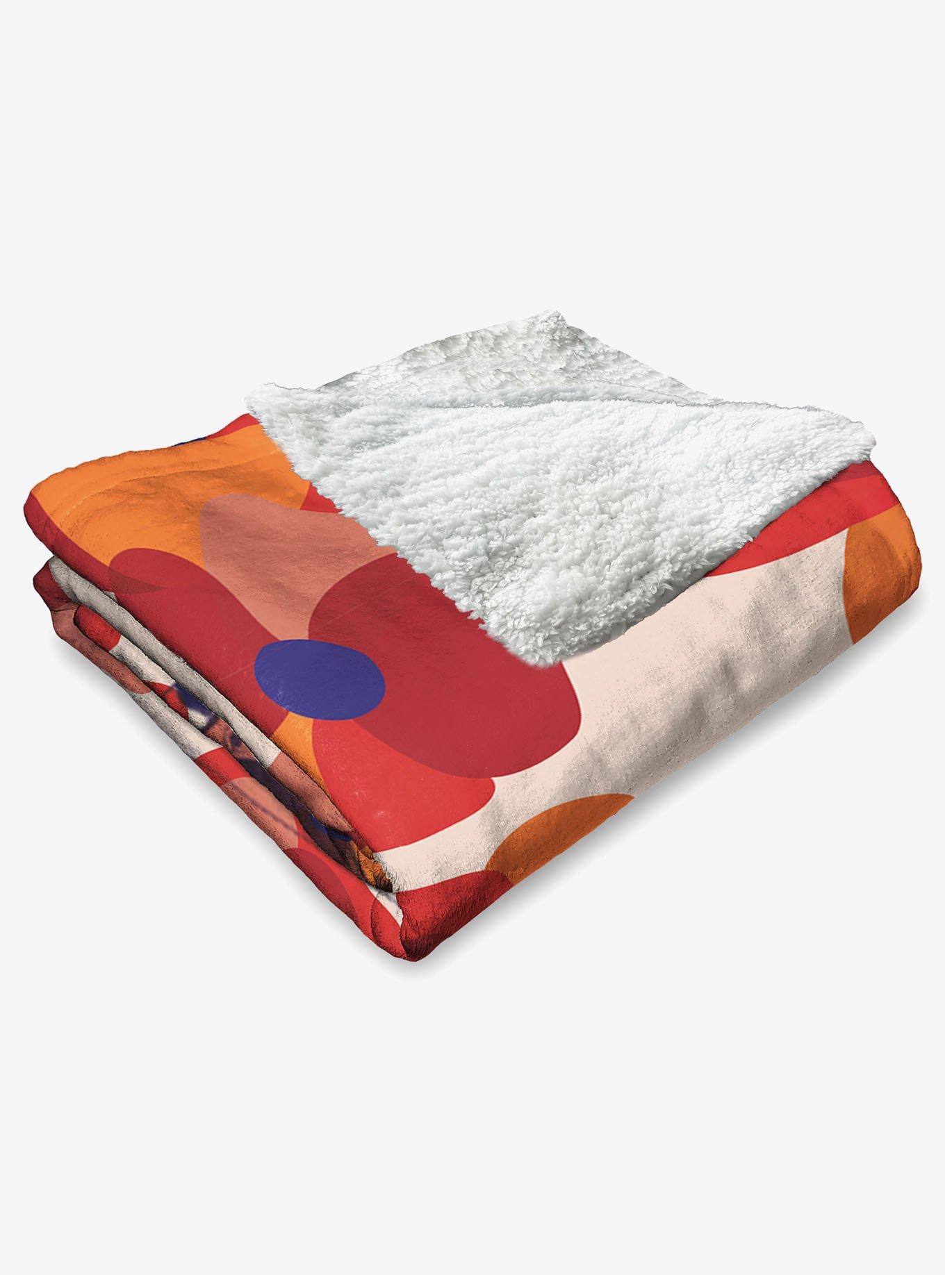 The Wizard of Oz Floral Wonder Silk Touch Sherpa Throw Blanket, , alternate