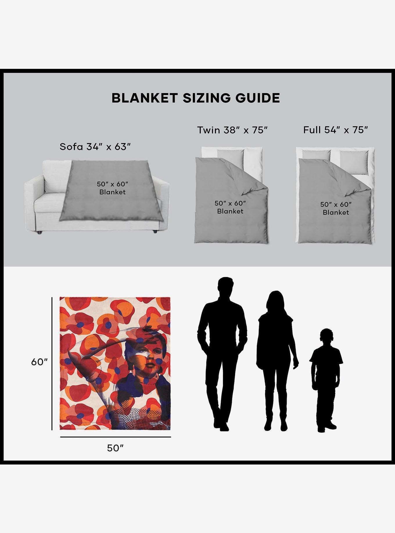 The Wizard of Oz Floral Wonder Silk Touch Sherpa Throw Blanket, , alternate