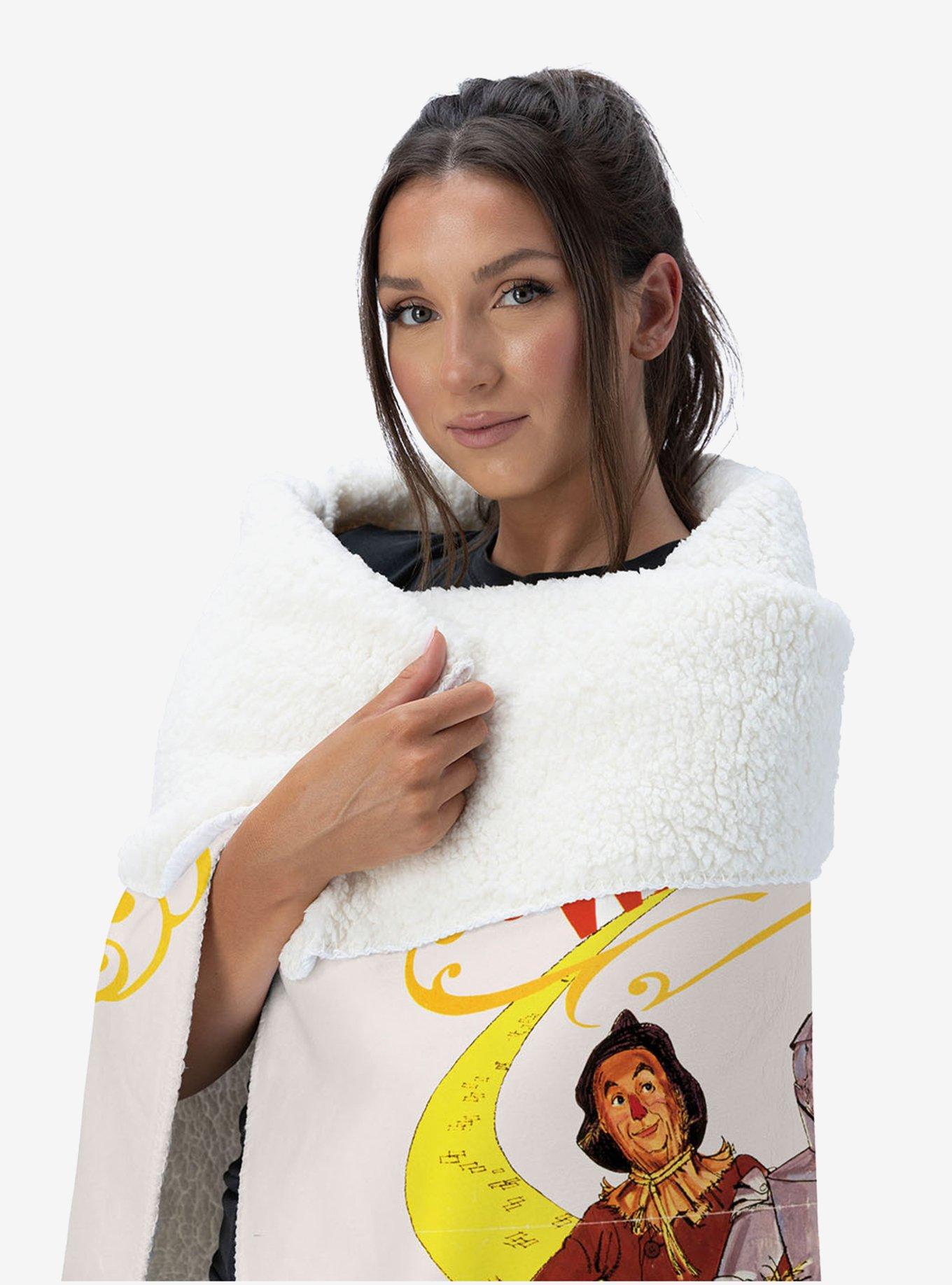 The Wizard of Oz Cast Poster Silk Touch Sherpa Throw Blanket, , alternate