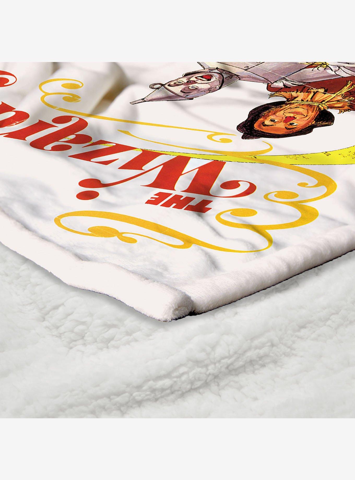 The Wizard of Oz Cast Poster Silk Touch Sherpa Throw Blanket, , alternate