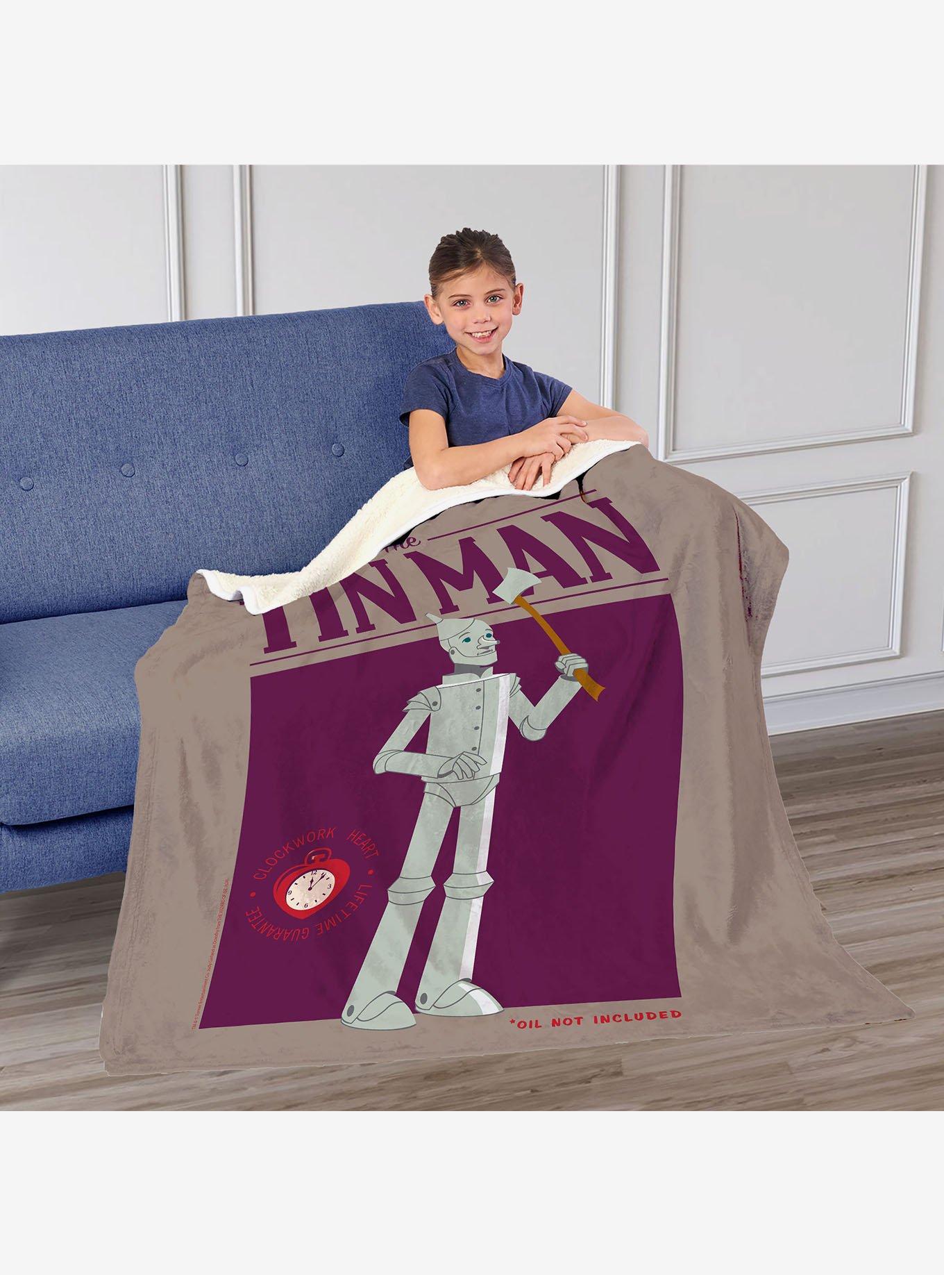 The Wizard of Oz Clockwork Heart Silk Touch Sherpa Throw Blanket, , alternate