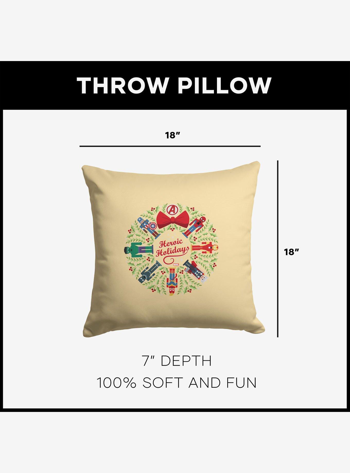 Marvel Avengers Heroic Holiday Throw Pillow, , alternate