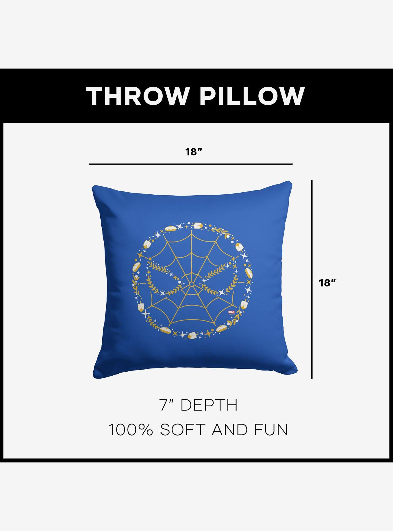 Marvel Spider-Man Spidey Hanukkah Throw Pillow, , alternate