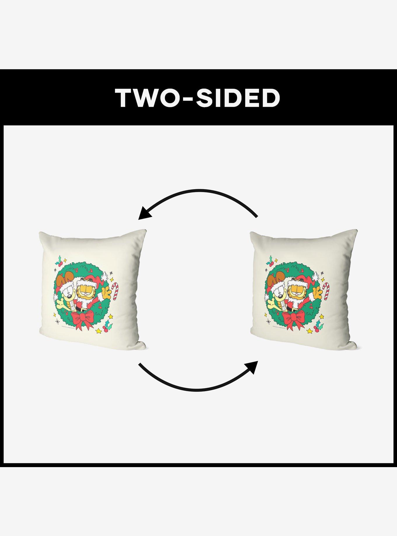Garfield Garf Odie Wreath Throw Pillow, , alternate