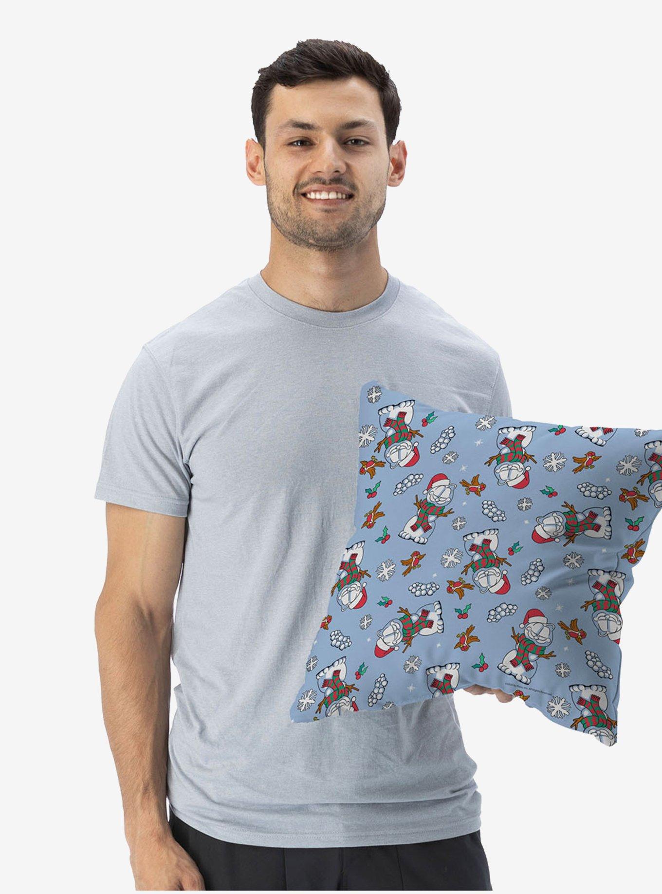 Garfield Snowman Garf Throw Pillow, , alternate