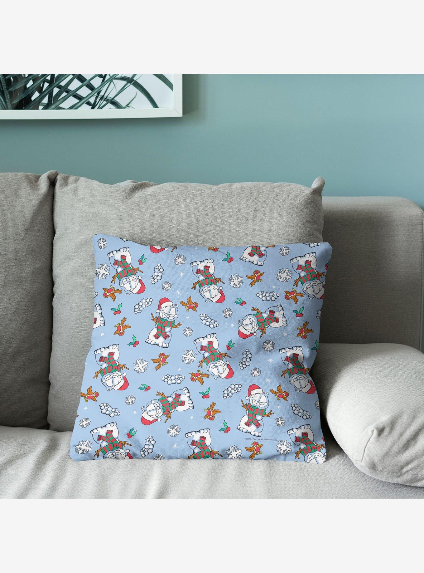 Garfield Snowman Garf Throw Pillow, , alternate