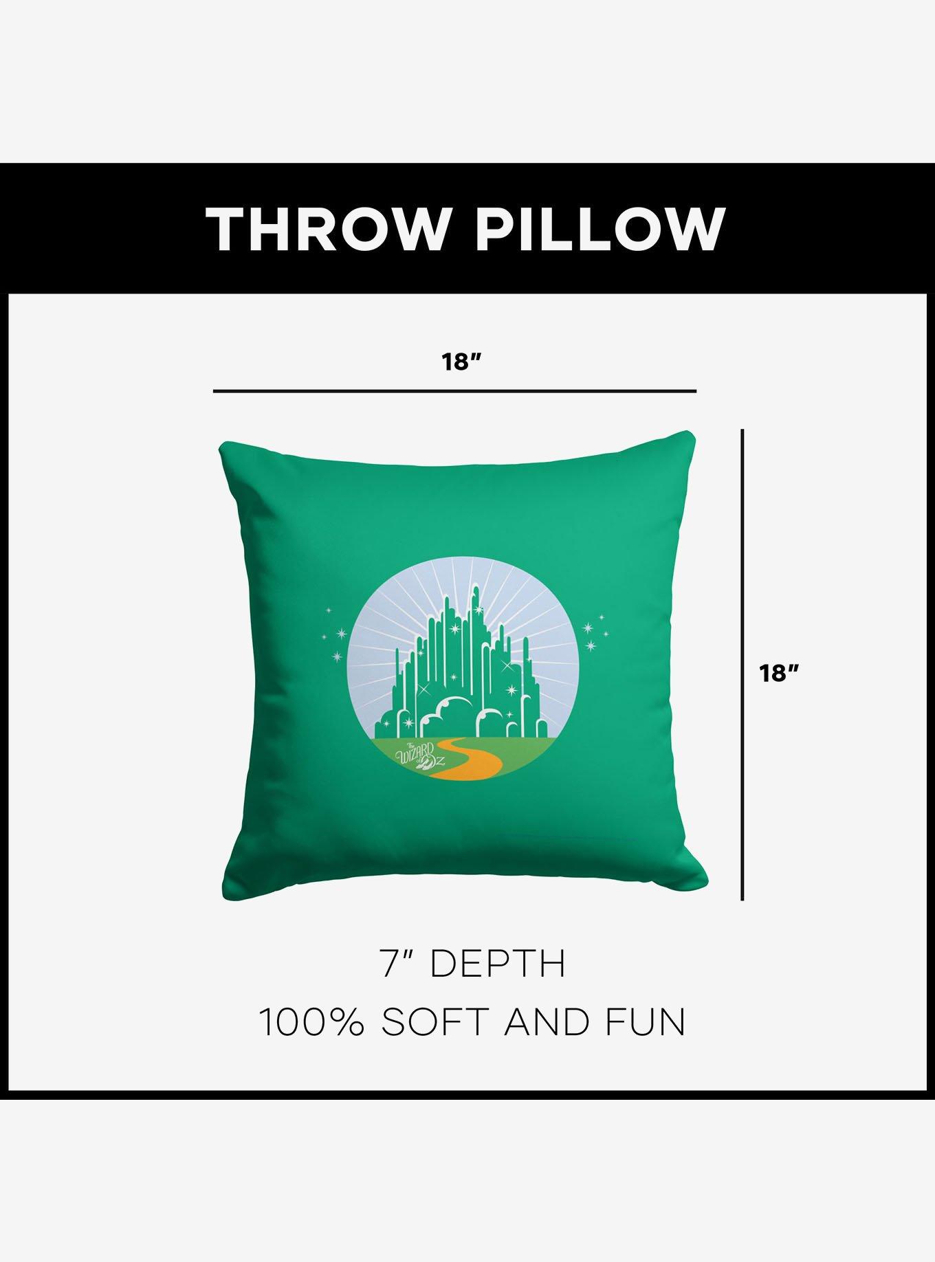 The Wizard of Oz Green City Throw Pillow, , alternate