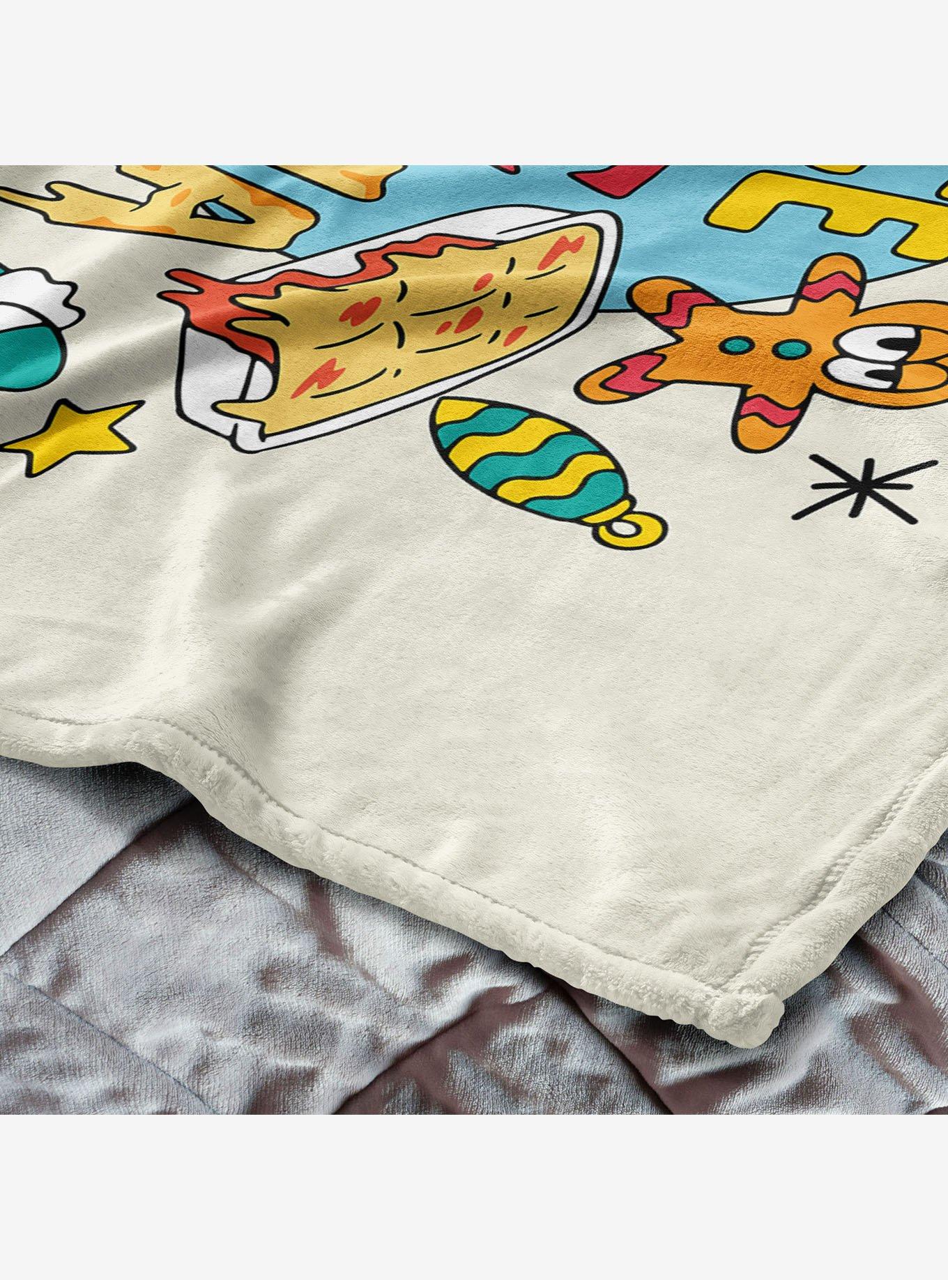 Garfield Peace Love Lasagna 40x50" Silk Touch Throw Blanket, , alternate