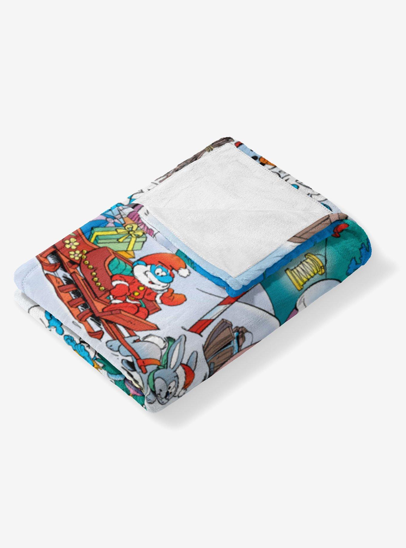 The Smurfs Winter Bash 40x50" Silk Touch Throw Blanket, , alternate