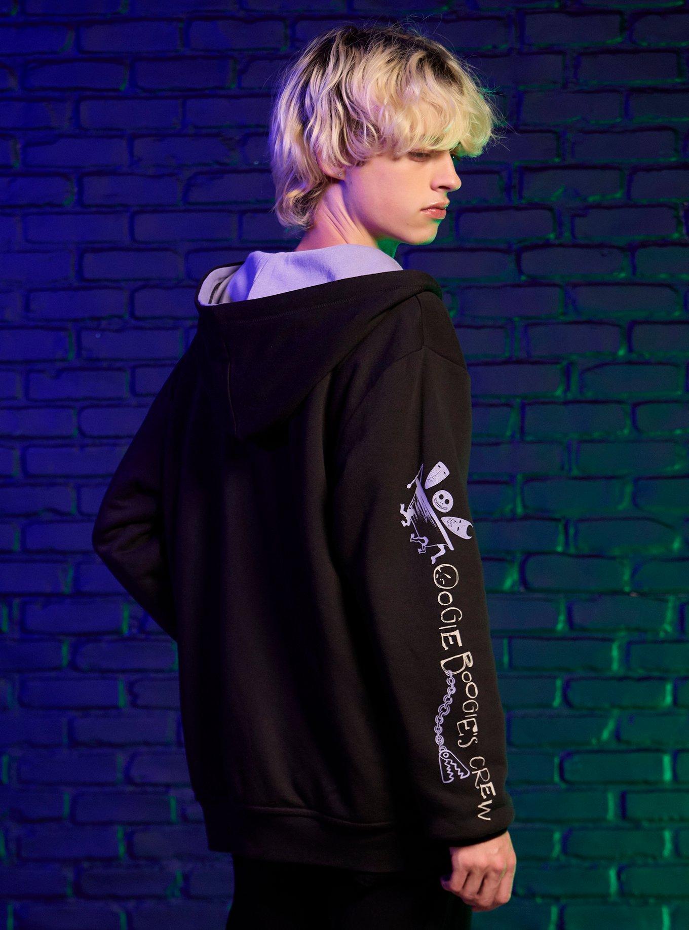 Our Universe The Nightmare Before Christmas Boogie's Boys Reversible Hoodie, PURPLE, alternate