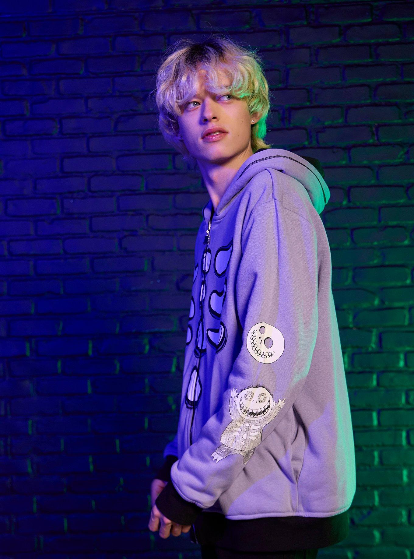 Our Universe The Nightmare Before Christmas Boogie's Boys Reversible Hoodie, PURPLE, alternate