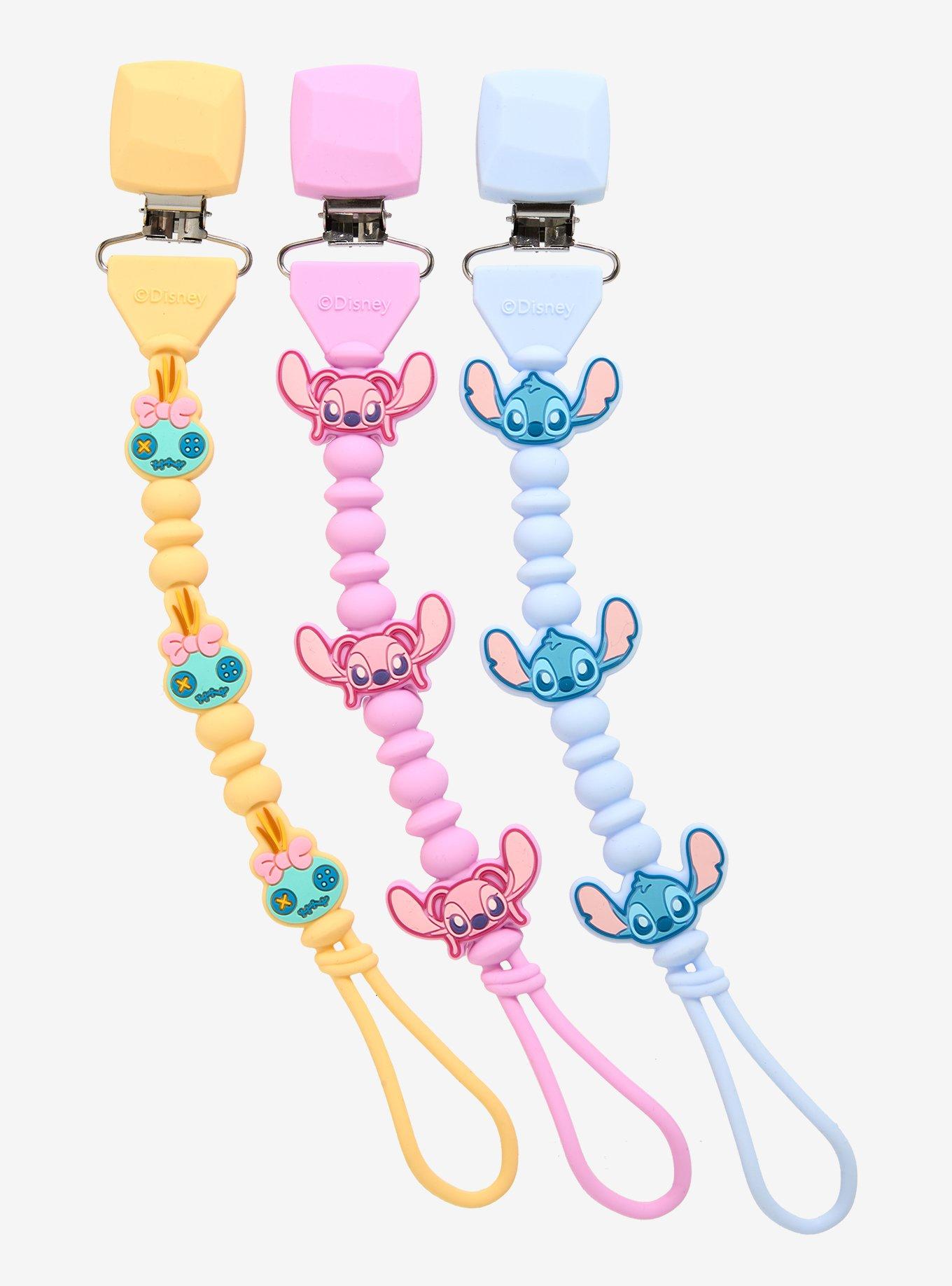 Disney Lilo & Stitch Aliens Pacifier Clip Set — BoxLunch Exclusive, , hi-res