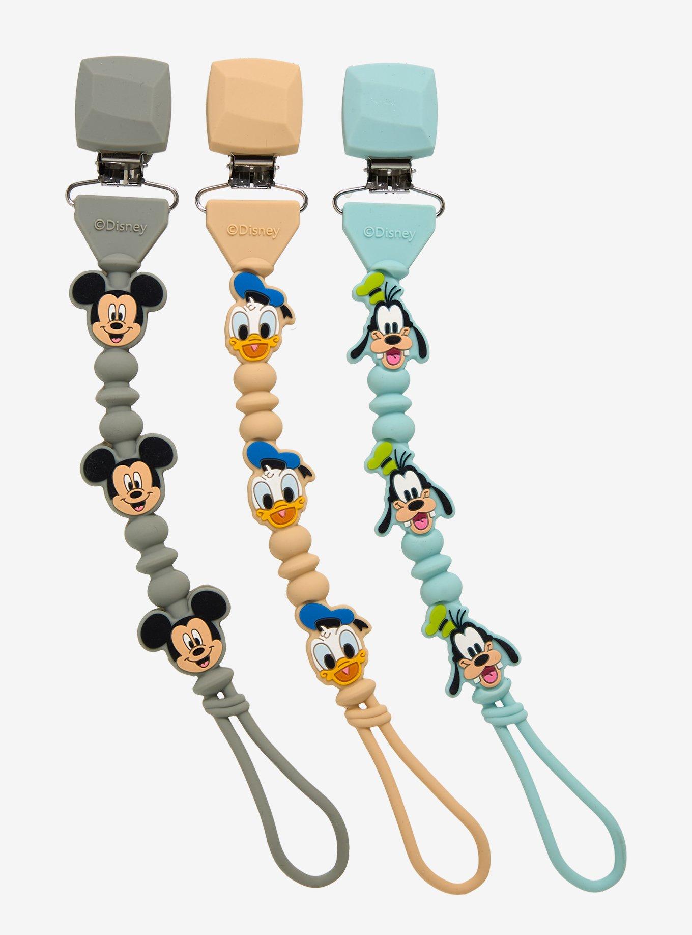 Disney Mickey and Friends Pacifier Clip Set — BoxLunch Exclusive, , hi-res