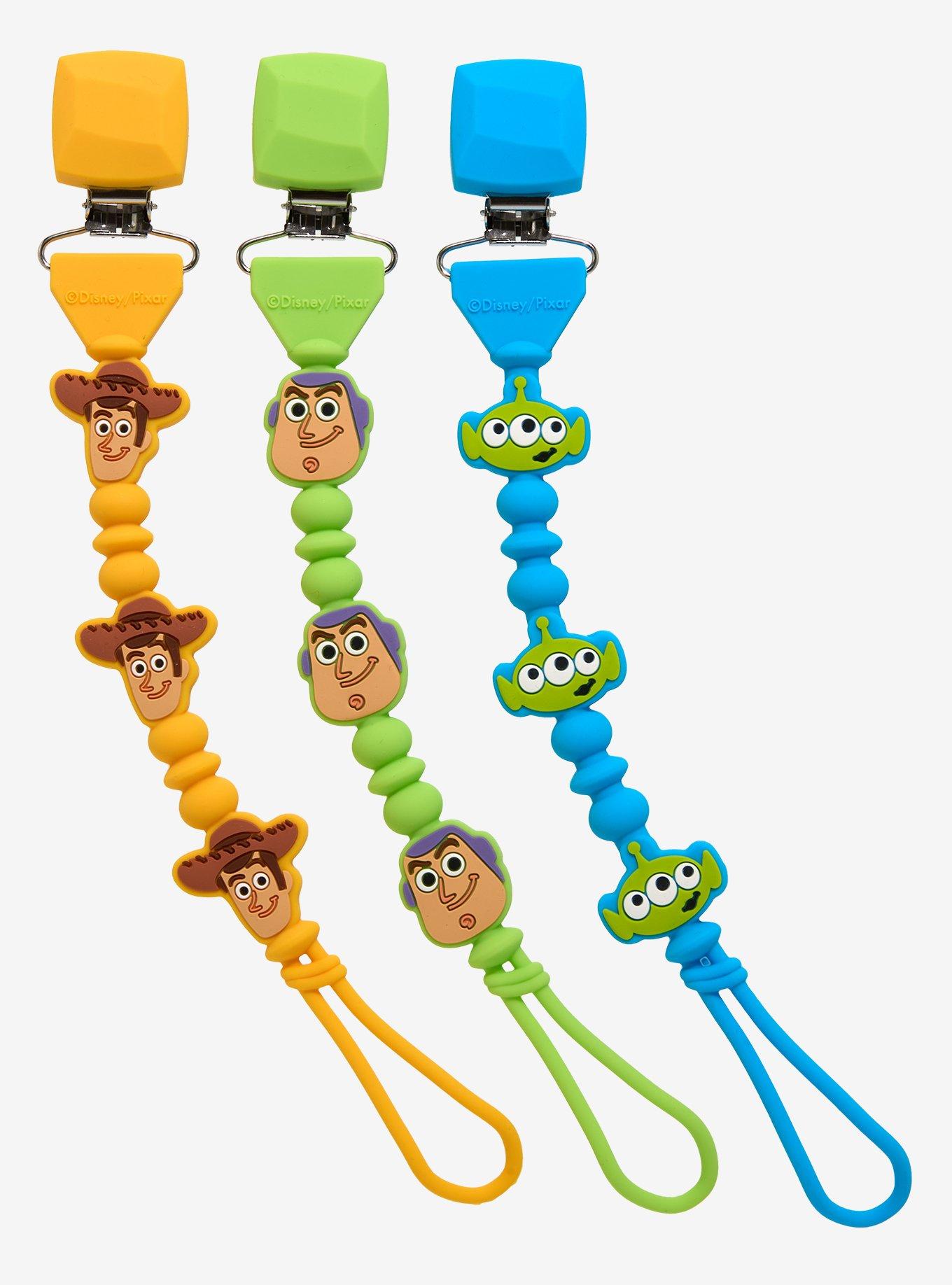 Disney Pixar Toy Story Pacifier Clip Set — BoxLunch Exclusive, , hi-res