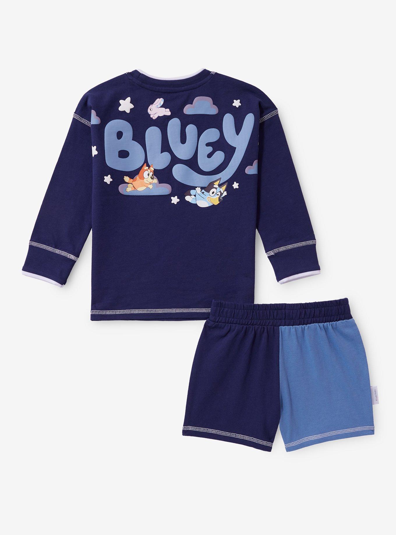 Bluey Sleepy Time Toddler Long Sleeve & Shorts Set - BoxLunch Exclusive, , hi-res