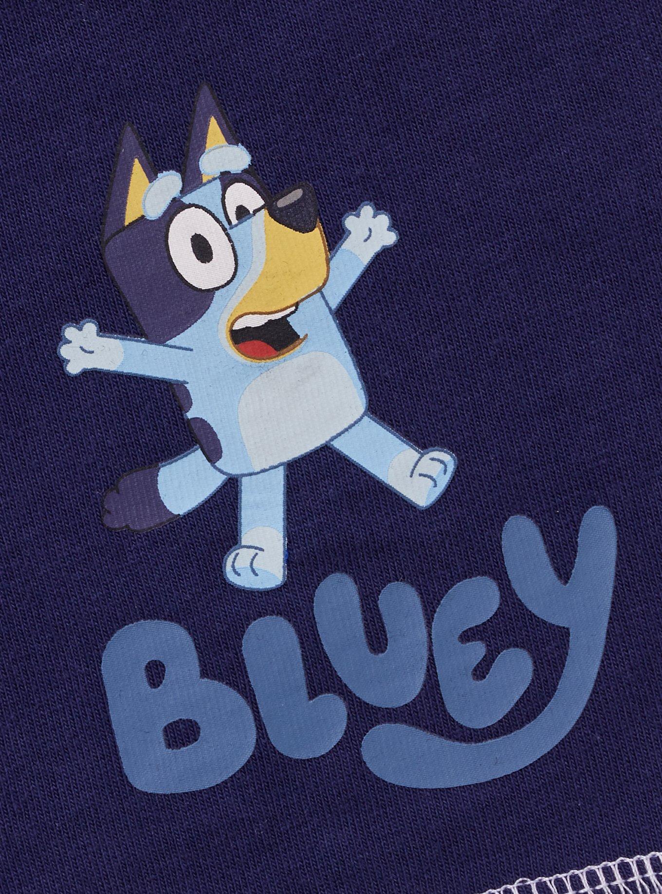 Bluey Sleepy Time Toddler Long Sleeve & Shorts Set - BoxLunch Exclusive, NAVY, alternate