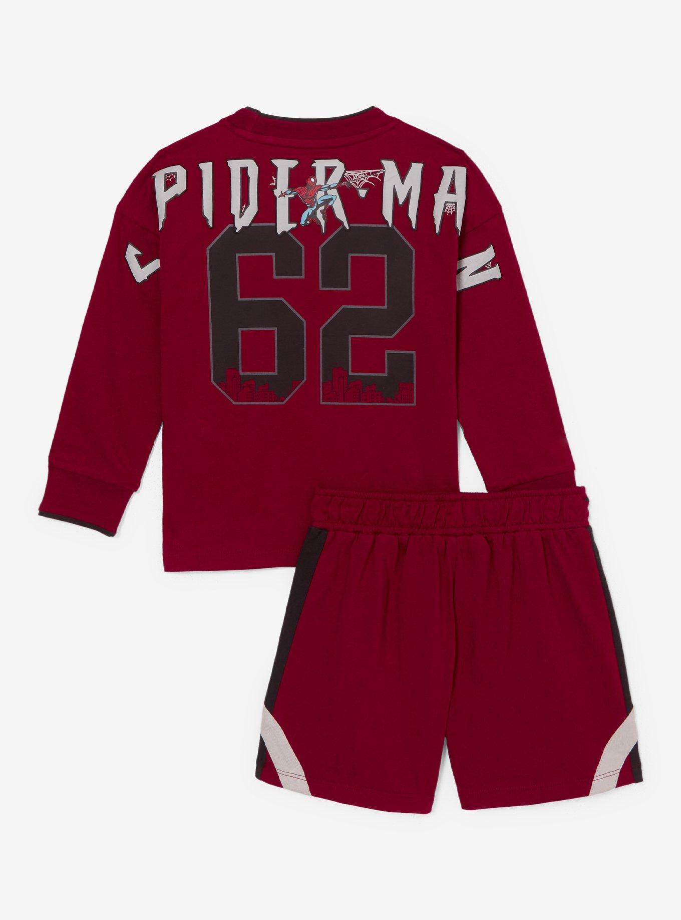 Marvel Spider-Man Logo Toddler Long Sleeve T-Shirt & Shorts Set - BoxLunch Exclusive, , hi-res