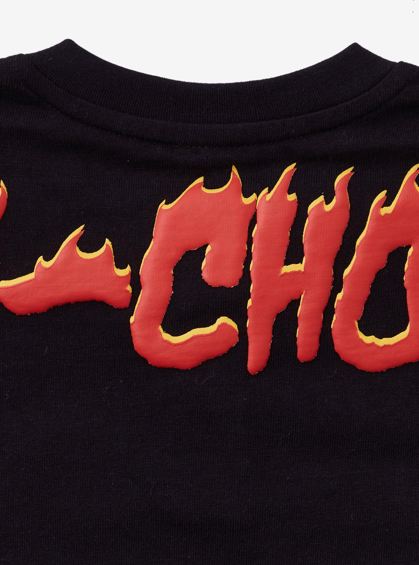 Disney Pixar Cars Lightning McQueen Flame Toddler Long Sleeve T-Shirt & Shorts Set - BoxLunch Exclusive, RED, alternate