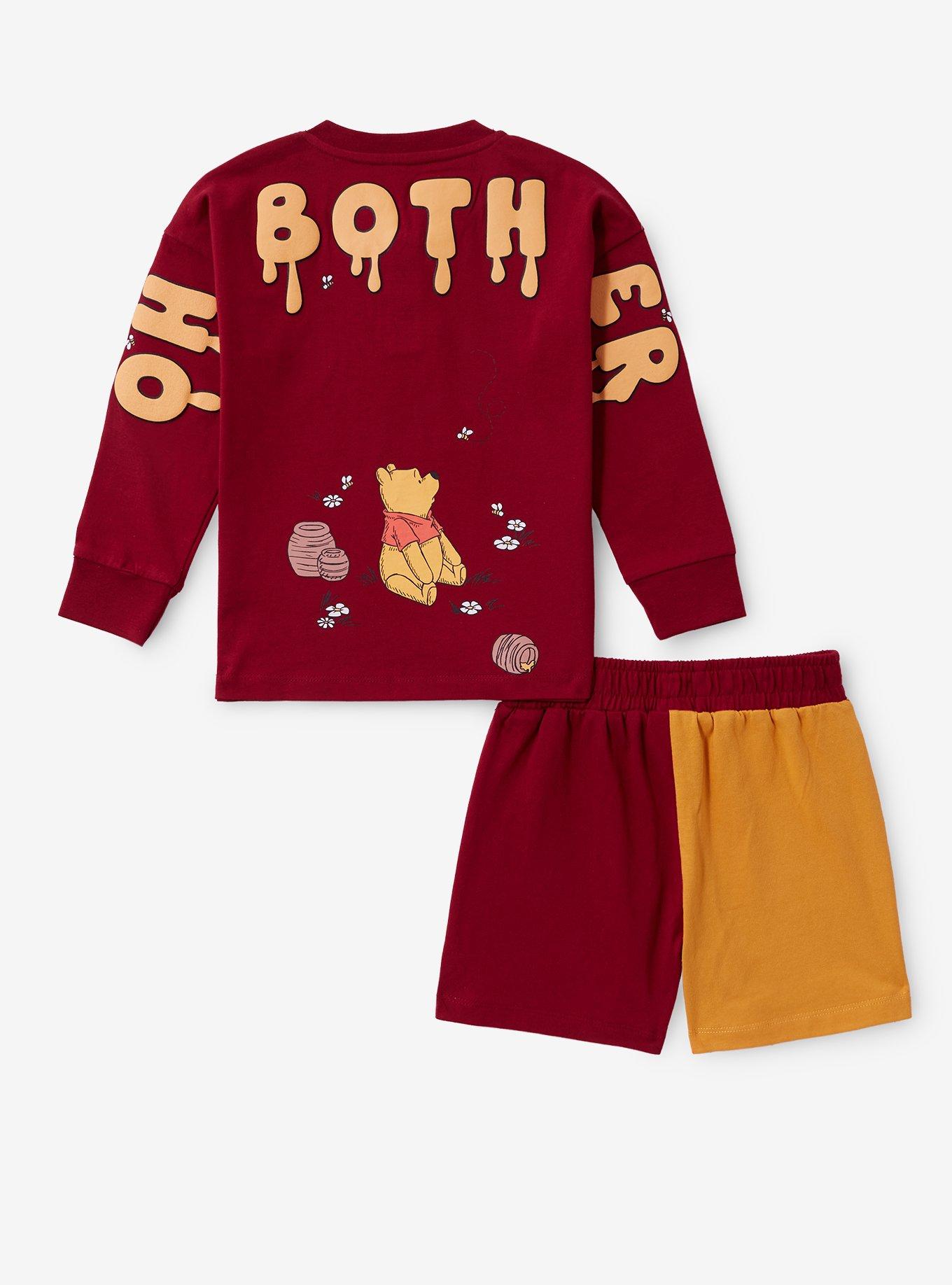 Disney Winnie the Pooh Floral Toddler Long Sleeve T-Shirt & Shorts - BoxLunch Exclusive, , hi-res