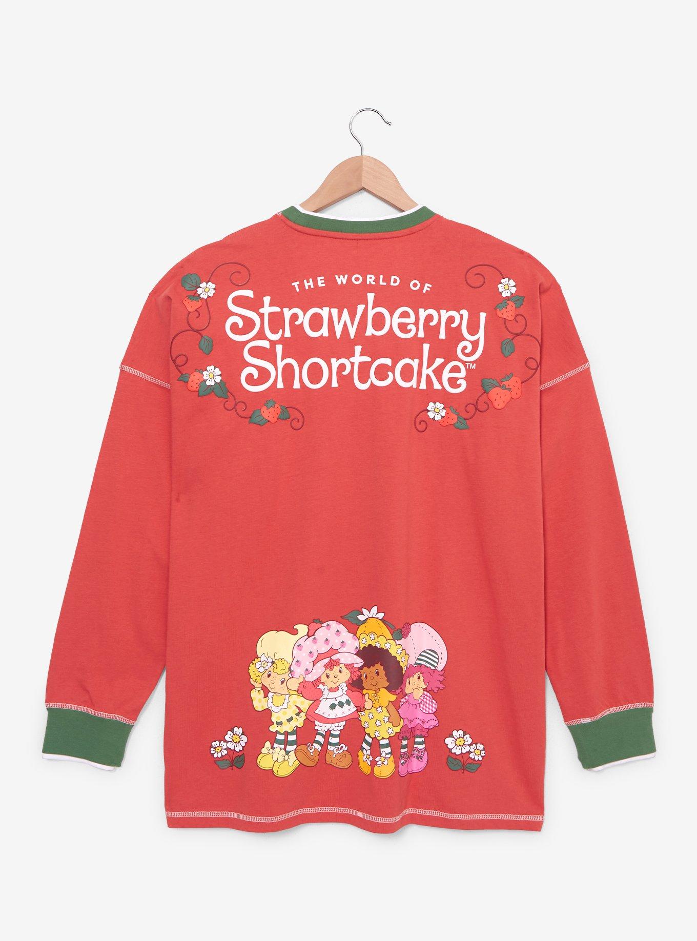 Strawberry Shortcake Group Portrait Long Sleeve T-Shirt - BoxLunch Exclusive, PINK, alternate
