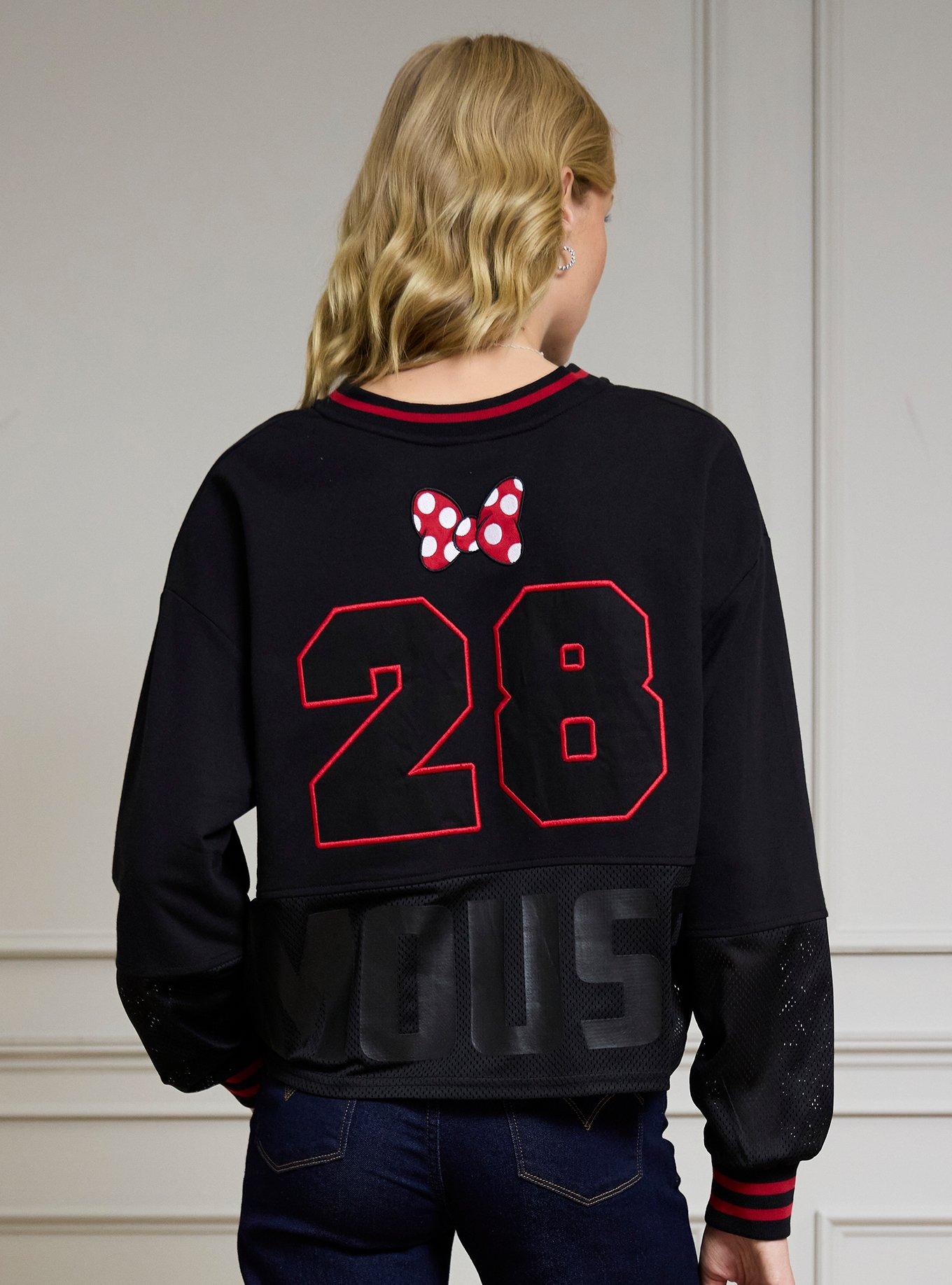 Disney Minnie Mouse Cropped Women's Hockey Jersey — BoxLunch Exclusive, , hi-res